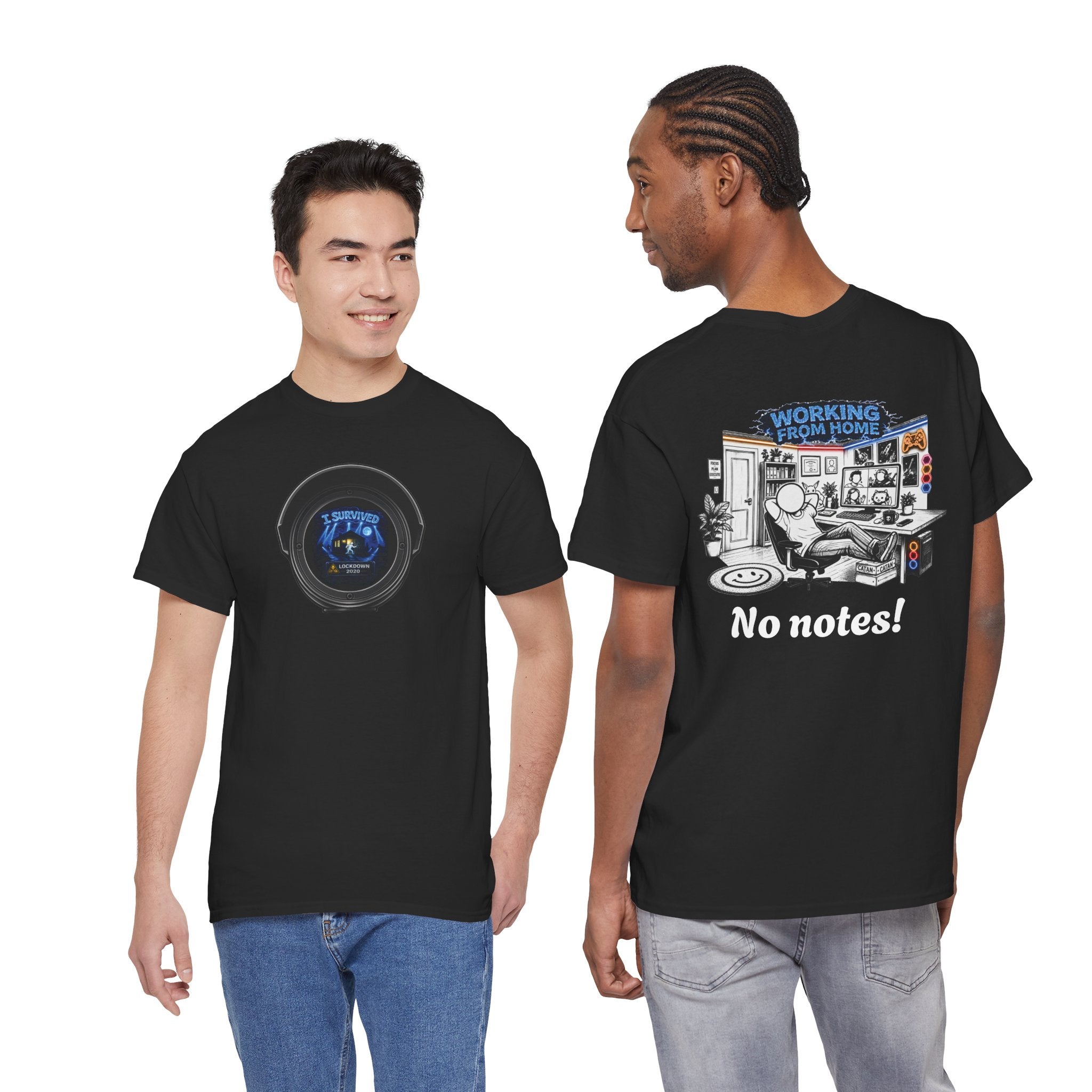 I Survived 2020 — LOCKDOWN S3:E4: Director's Cut "Working From Home" Unisex Heavy Cotton Tee