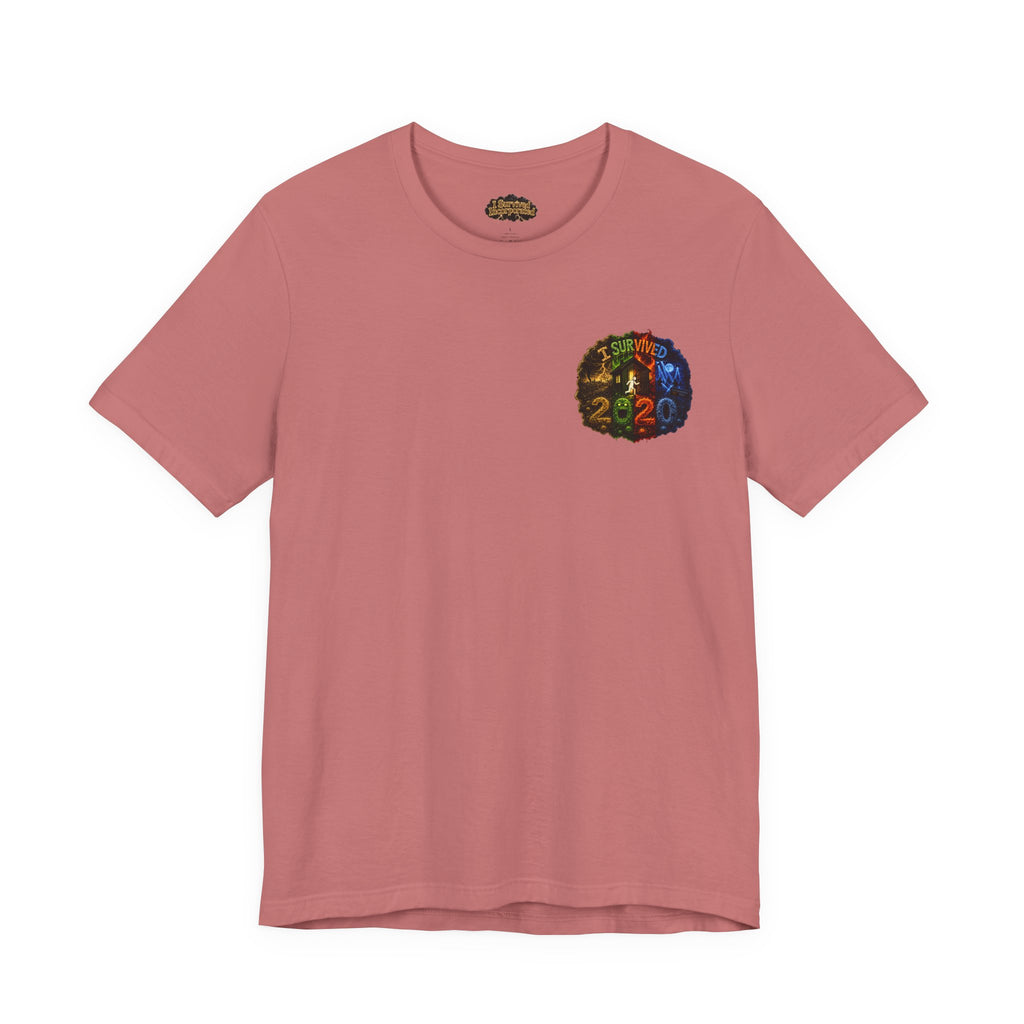 I Survived 2020 — "No Signal" Test Pattern Tee Alien Broadcast Finale Summer Premiere Unisex Jersey Short Sleeve Tee