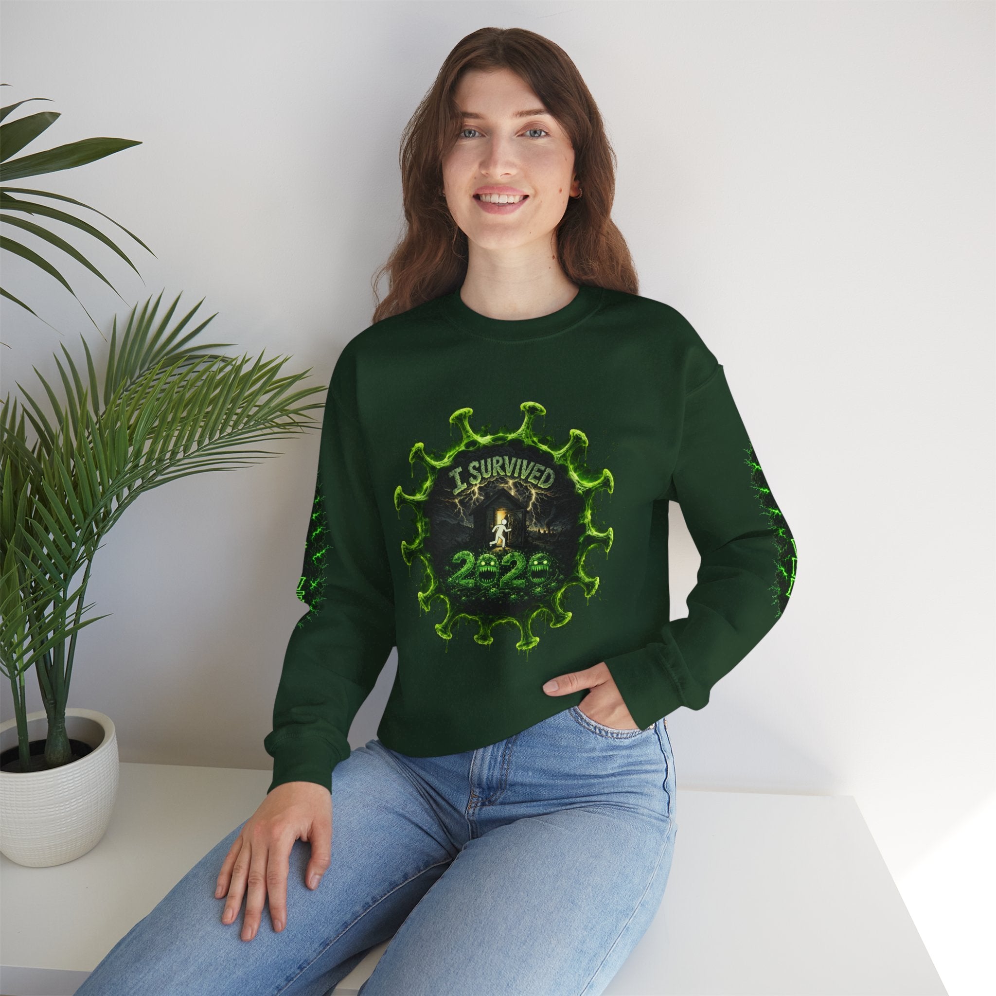 I Survived 2020 — Director's Cut S1:E2 "The Coming of COVID" | Pandemic Edition Unisex Heavy Blend™ Crewneck Sweatshirt