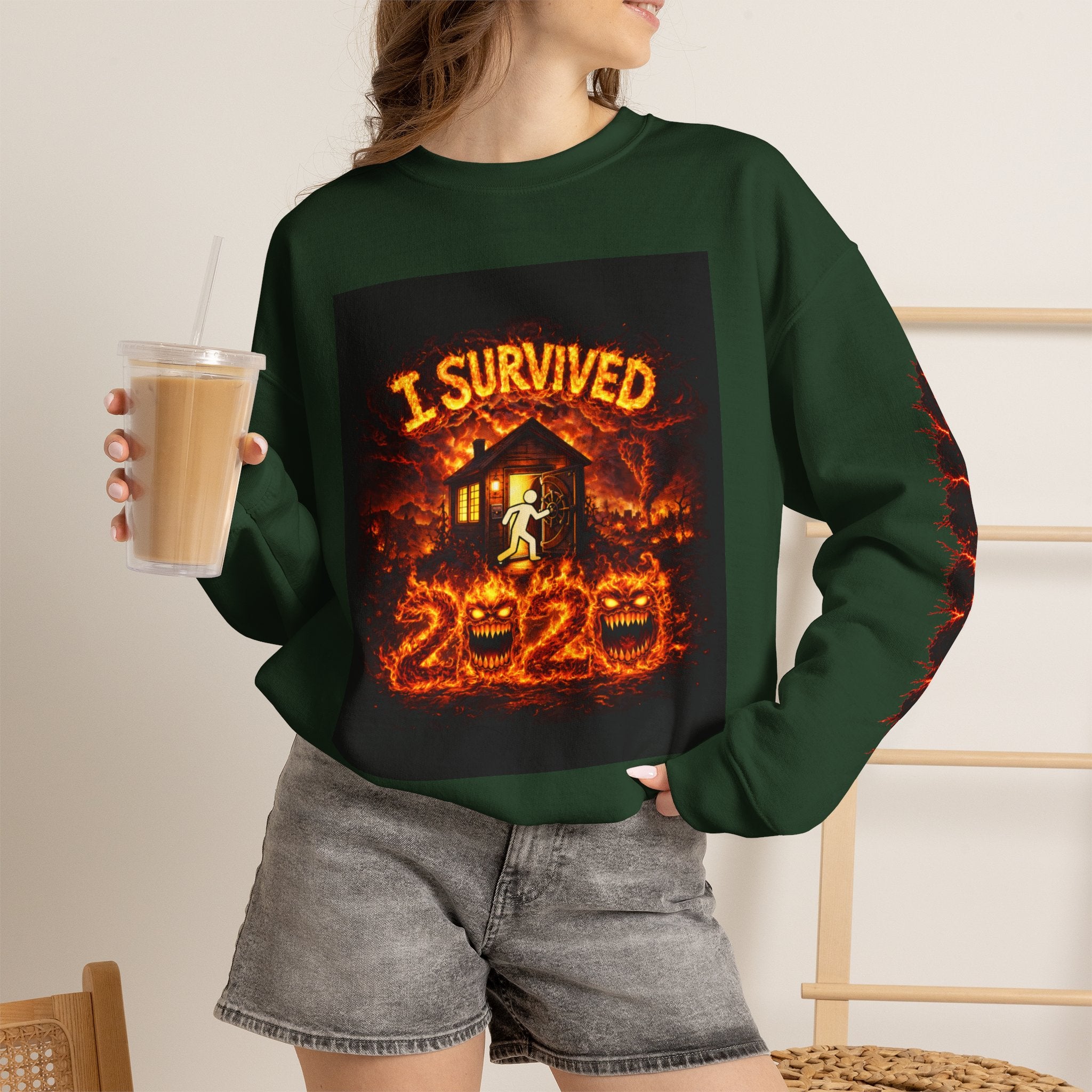 I Survived 2020 — WILDFIRES S2:E1: "Berry Creek" Memorial Unisex Heavy Blend™ Crewneck Sweatshirt