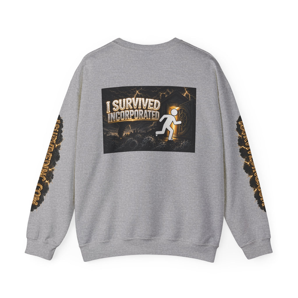I Survived 2020 — Original Design Teaser Tee | Season 1 Premiere Drop Unisex Heavy Blend™ Crewneck Sweatshirt (SPECIAL EDITION)