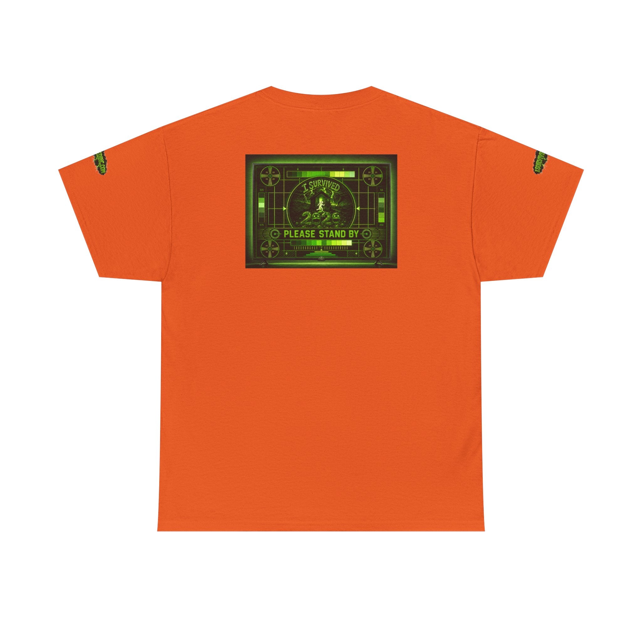 I Survived 2020 — "Please Stand By" Test Pattern Toxic Signal Tee Special Edition Summer Premiere Unisex Heavy Cotton Tee