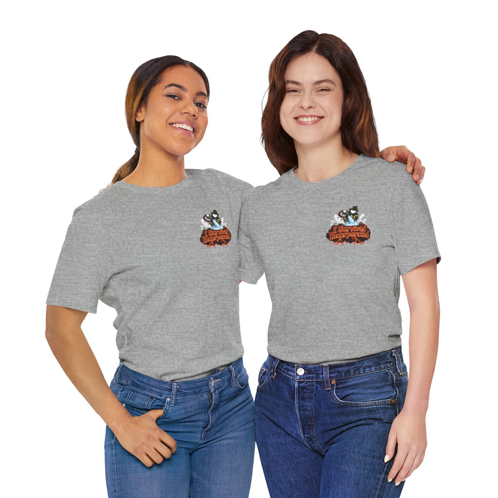 I Survived 2020 — "Please Stand By" Test Pattern Tee Wildfire Signal Edition Summer Premiere Unisex Jersey Short Sleeve Tee