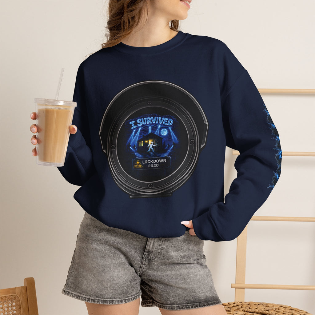 I Survived 2020 — Director's Cut S3:E4 "Working From Home" | Mid-Season Finale Pt. 1 | Lockdown Edition Documentary Unisex Heavy Blend™ Crewneck Sweatshirt