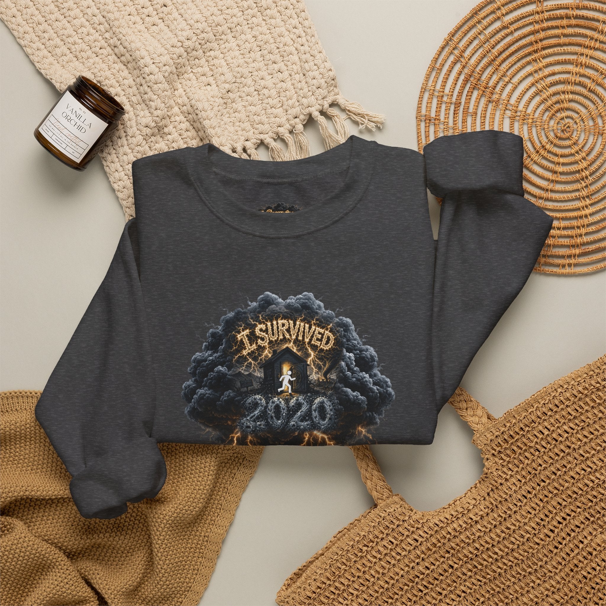 I Survived 2020 — Original PILOT Design: Director's Cut Special Edition Unisex Heavy Blend™ Crewneck Sweatshirt