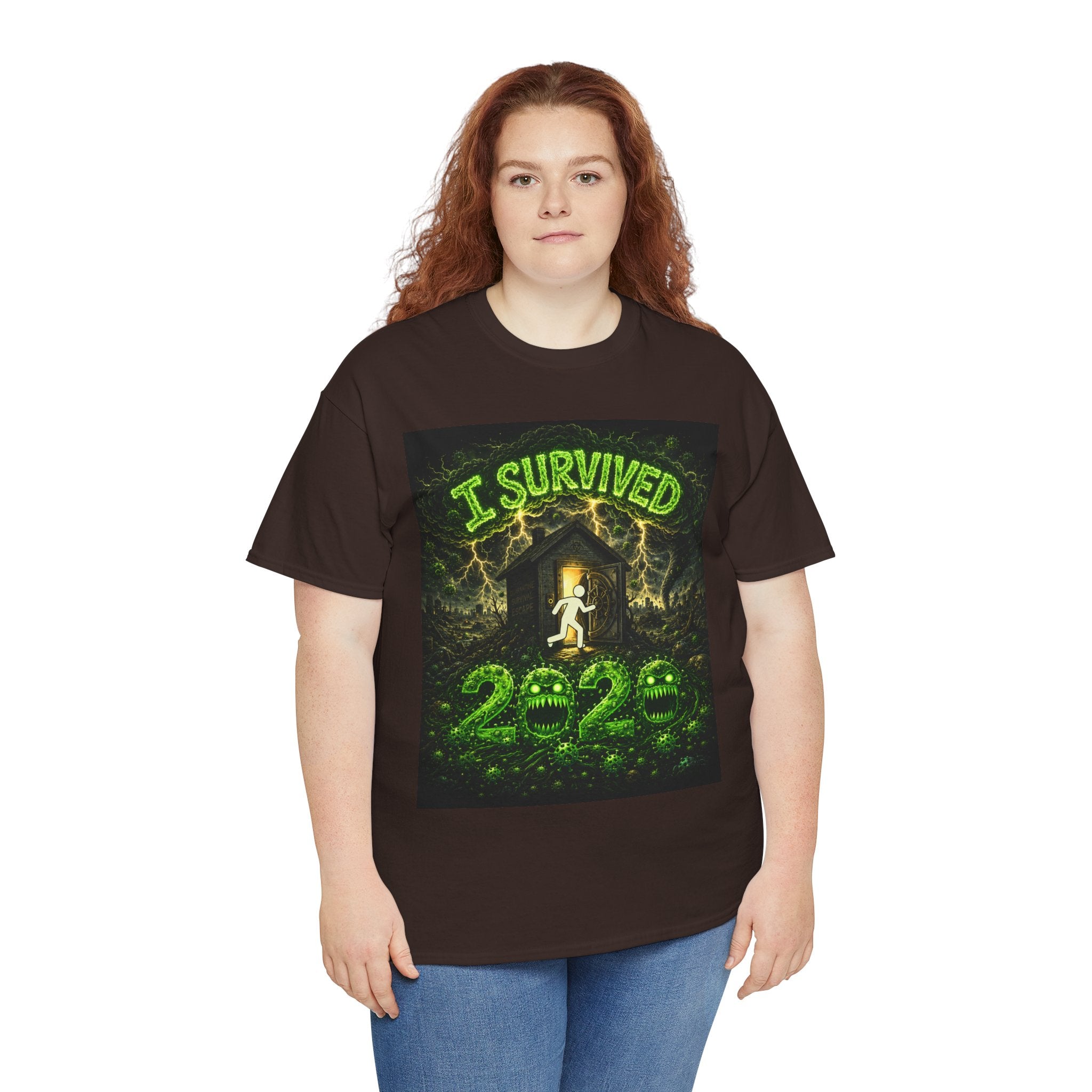 I Survived 2020 — S1:E2 "The Coming of COVID" | Pandemic Edition Unisex Heavy Cotton Tee