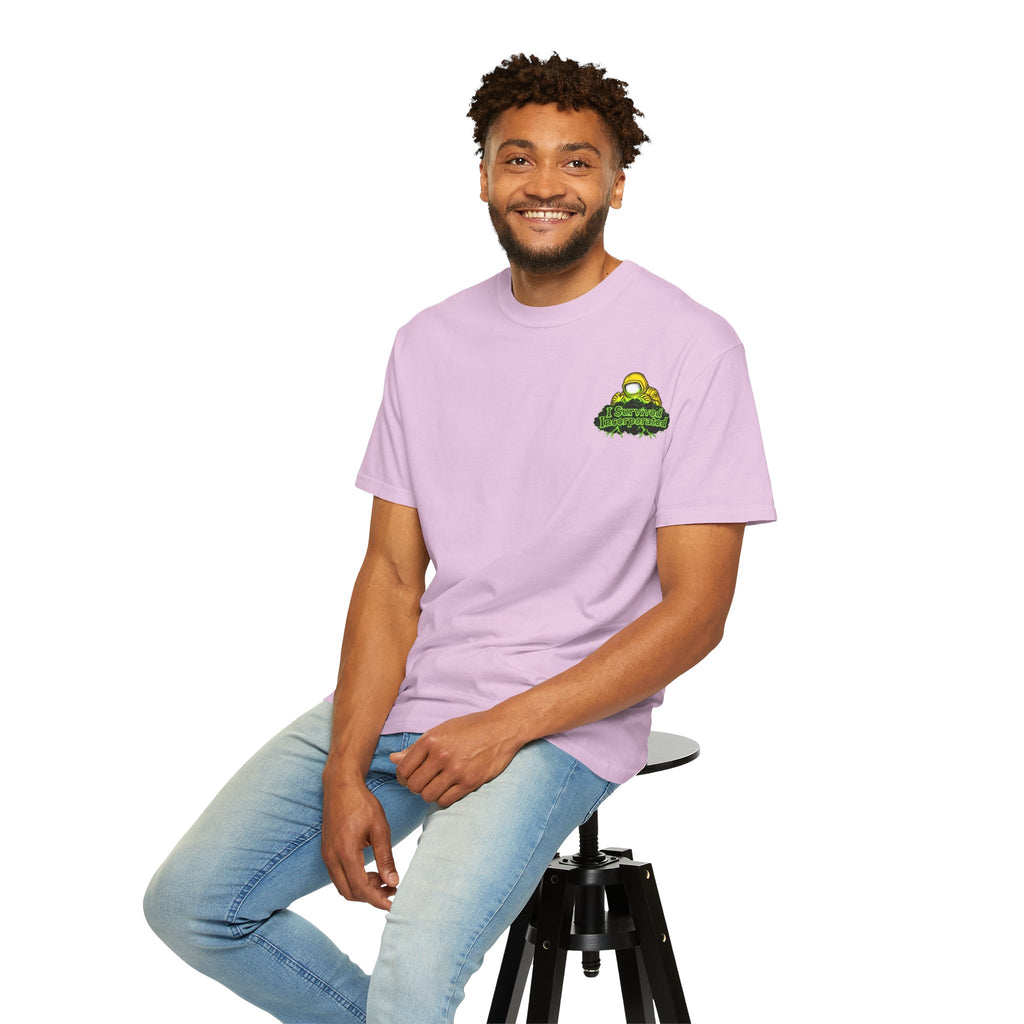 I Survived 2020 — "Please Stand By" Test Pattern Toxic Signal Tee Summer Premiere Unisex Garment-Dyed T-shirt