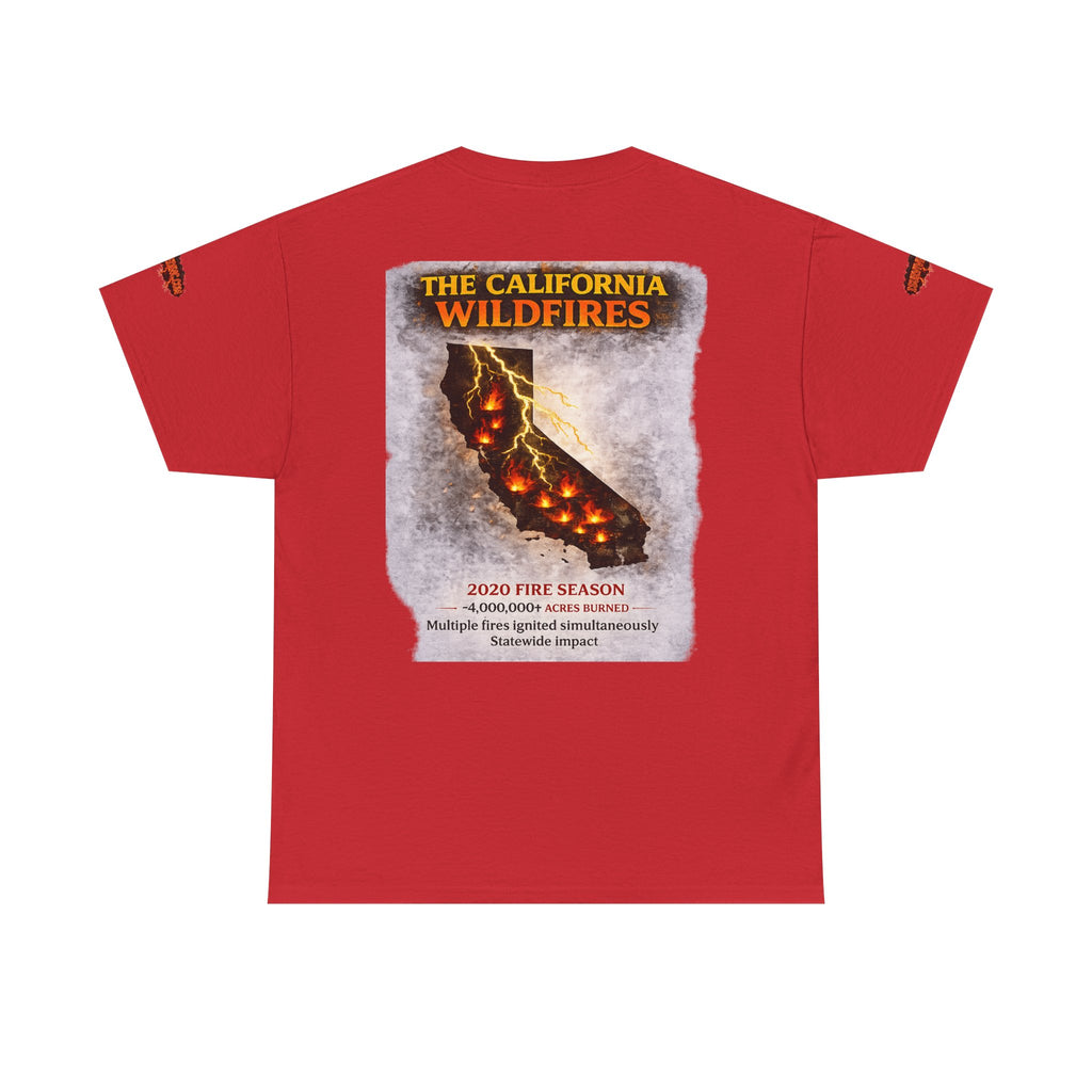 I Survived 2020 — S2:E3 "The California Wildfires" | Wildfire Edition Memorial Unisex Heavy Cotton Tee (SPECIAL EDITION)