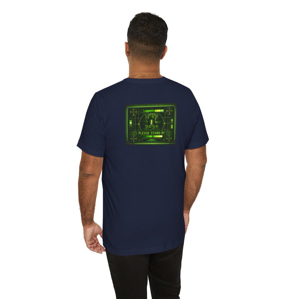 I Survived 2020 — "Please Stand By" Test Pattern Toxic Signal Tee Summer Premiere Unisex Jersey Short Sleeve Tee