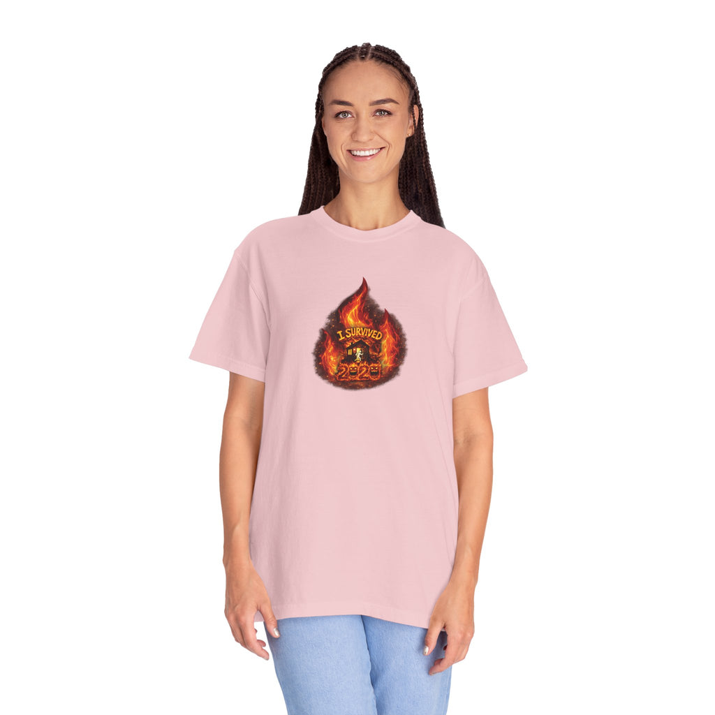 I Survived 2020 — WILDFIRES S2:E4: Director's Cut "Western U.S. Wildfire Season" Memorial Unisex Garment-Dyed T-shirt