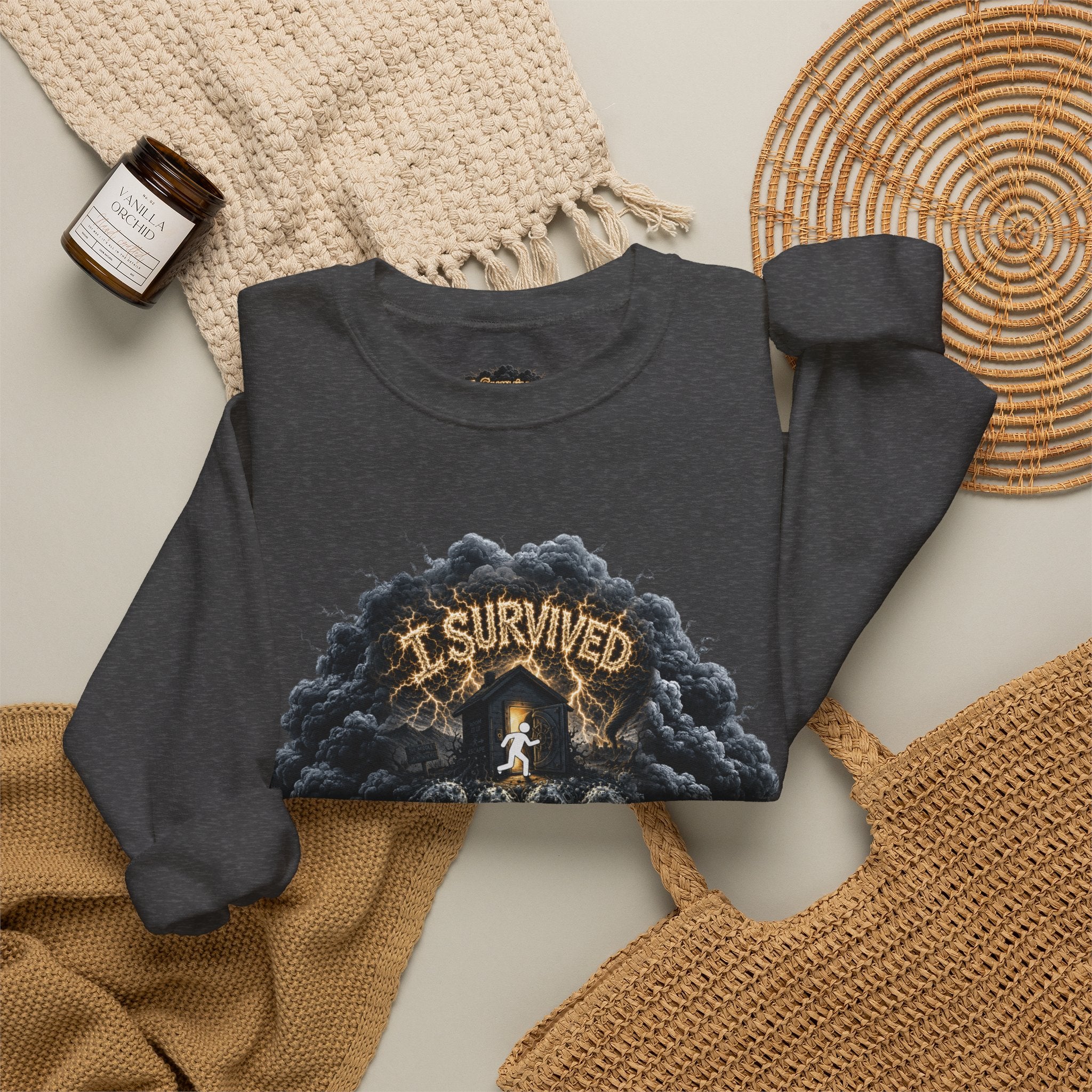 I Survived 2020 — Director's Cut Original Design Teaser Tee | Season 1 Premiere Drop Unisex Heavy Blend™ Crewneck Sweatshirt (SPECIAL EDITION)