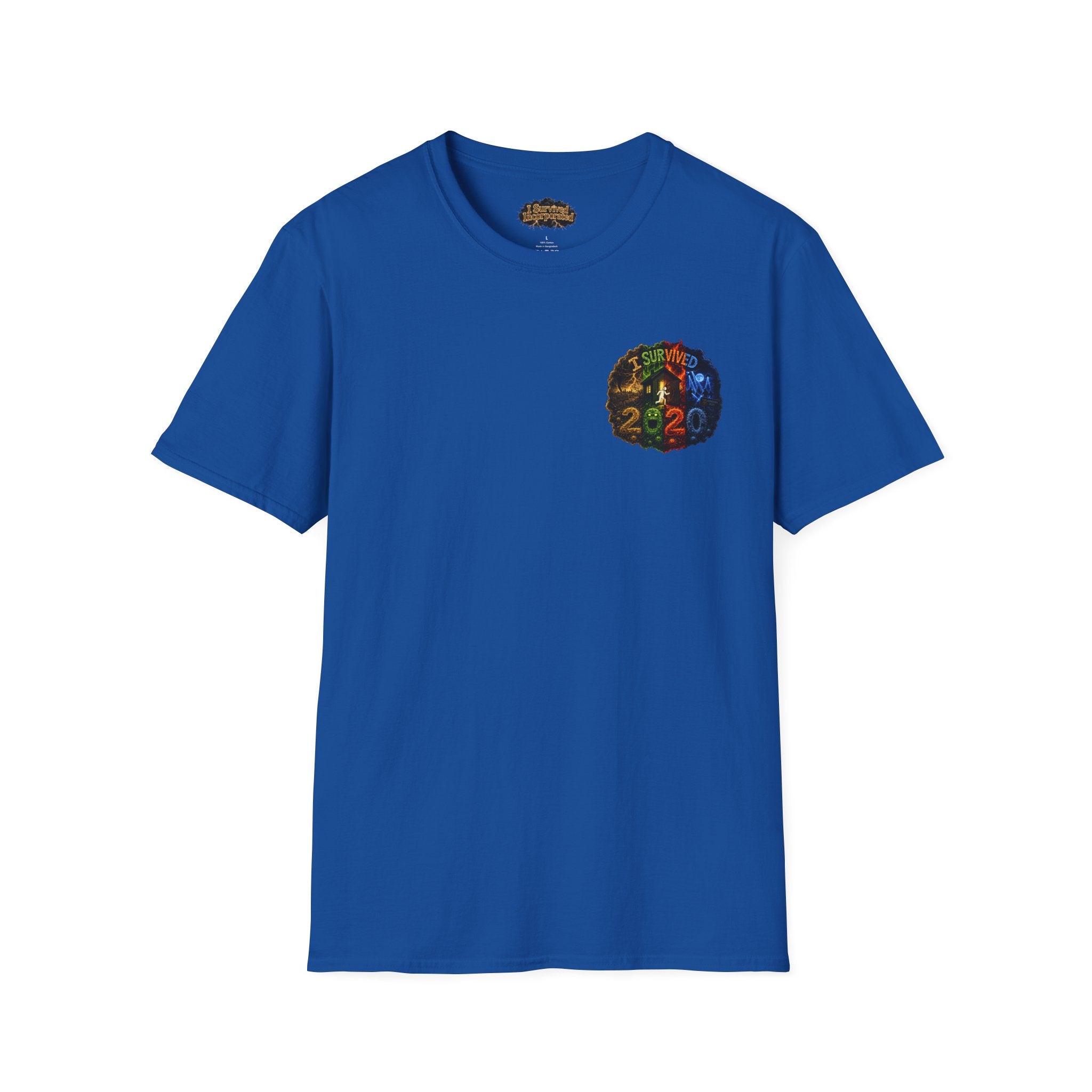 I Survived 2020 — "No Signal" Test Pattern Tee Alien Broadcast Finale Summer Premiere Unisex Softstyle T-Shirt