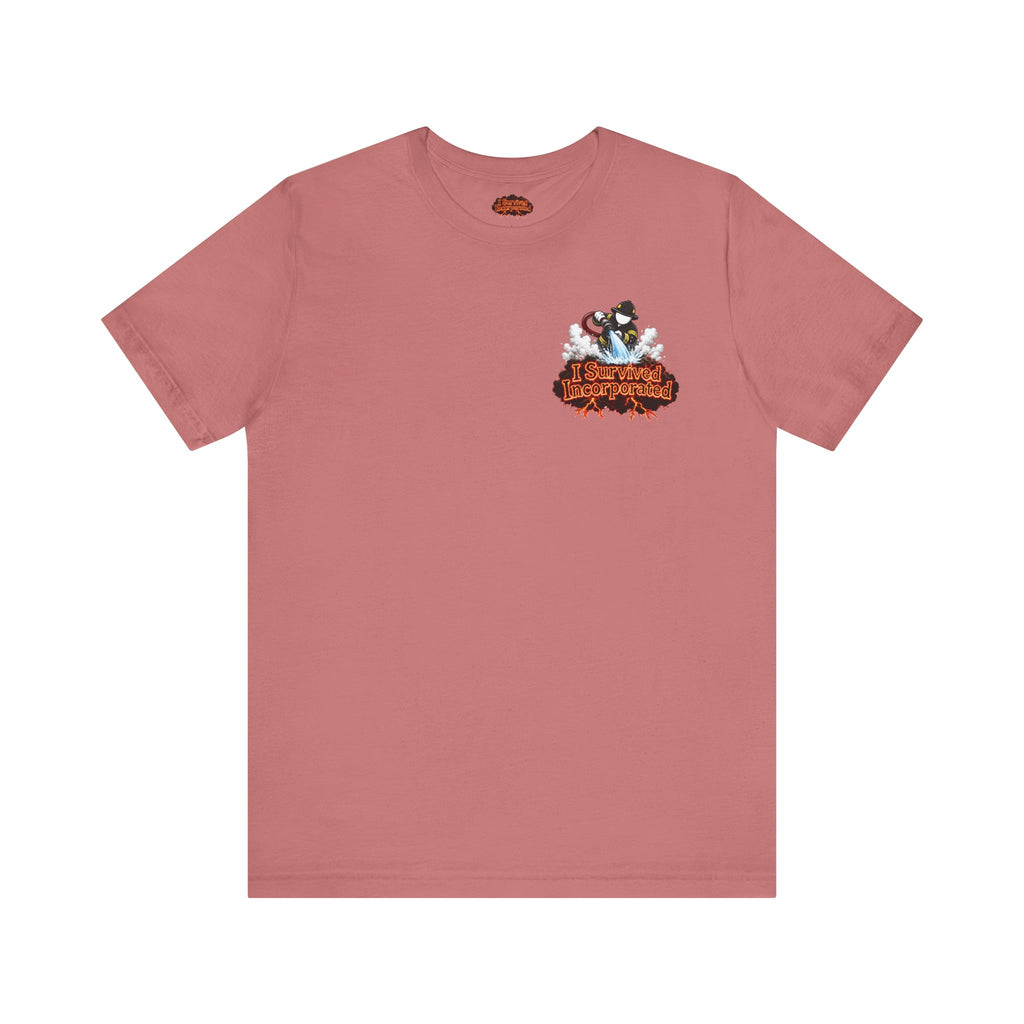 I Survived 2020 — "Please Stand By" Test Pattern Tee Wildfire Signal Edition Summer Premiere Unisex Jersey Short Sleeve Tee
