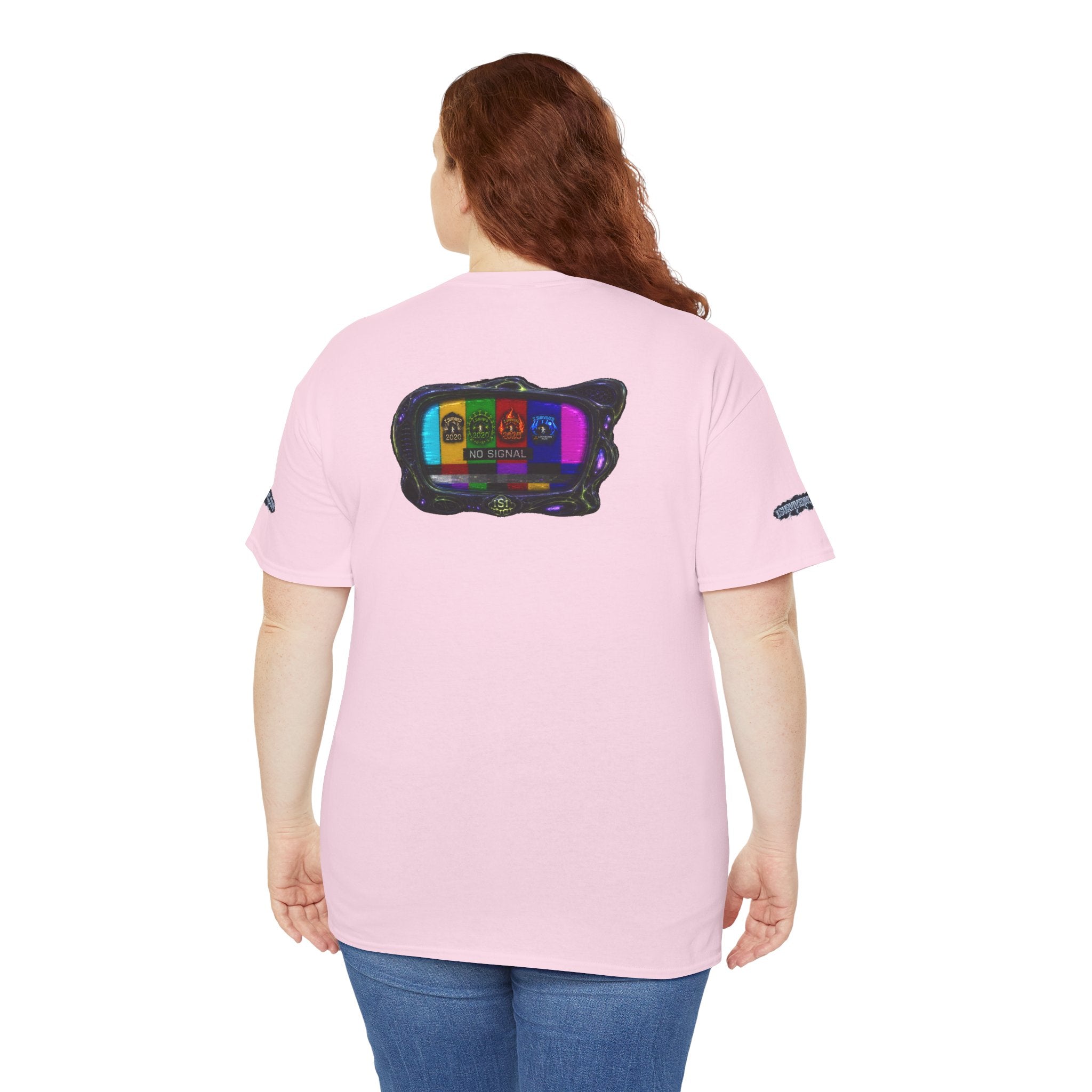 I Survived 2020 — "No Signal" Test Pattern Tee Alien Broadcast Finale Special Edition Summer Premiere Unisex Heavy Cotton Tee