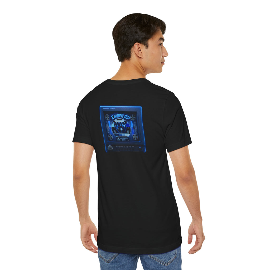 I Survived 2020 — "Please Stand By" Test Pattern Tee Lockdown Summer Exclusive Unisex Jersey Short Sleeve Tee