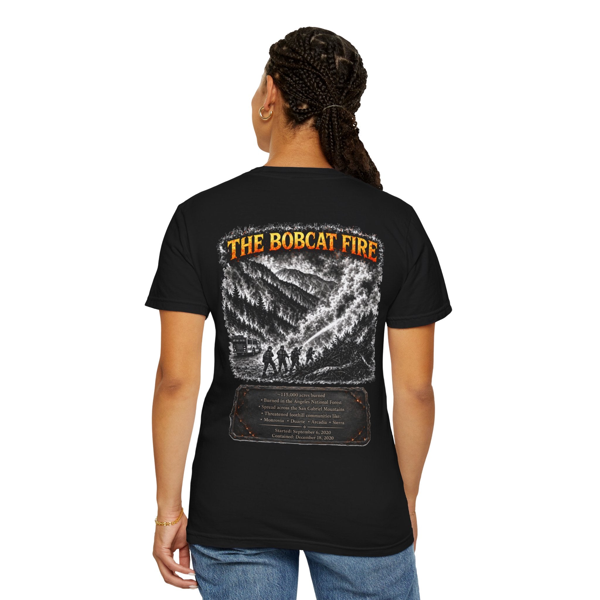 I Survived 2020 — Director's Cut S2:E2 "The Bobcat Fire" | Wildfire Edition Memorial Unisex Garment-Dyed T-shirt