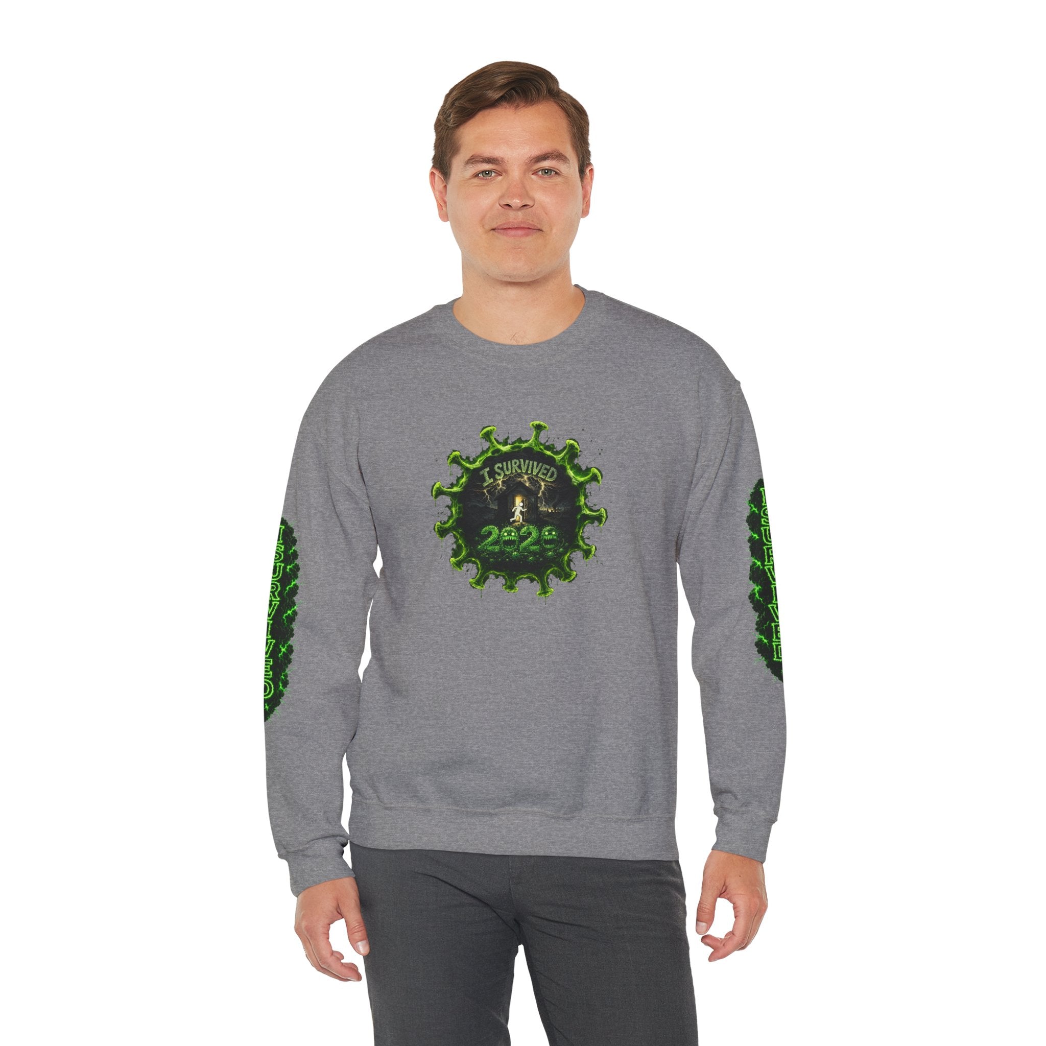 I Survived 2020 — PANDEMIC S1:E2: Director's Cut "The Coming of COVID" Unisex Heavy Blend™ Crewneck Sweatshirt