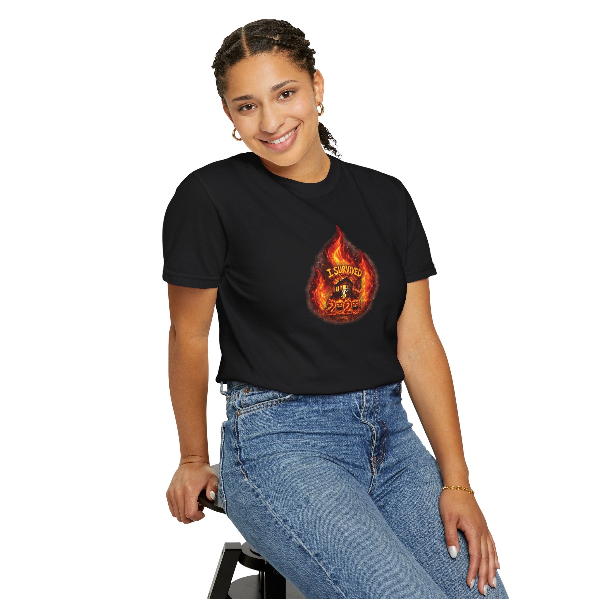 I Survived 2020 — WILDFIRES S2:E3: Director's Cut "The California Wildfires" Memorial Unisex Garment-Dyed T-shirt
