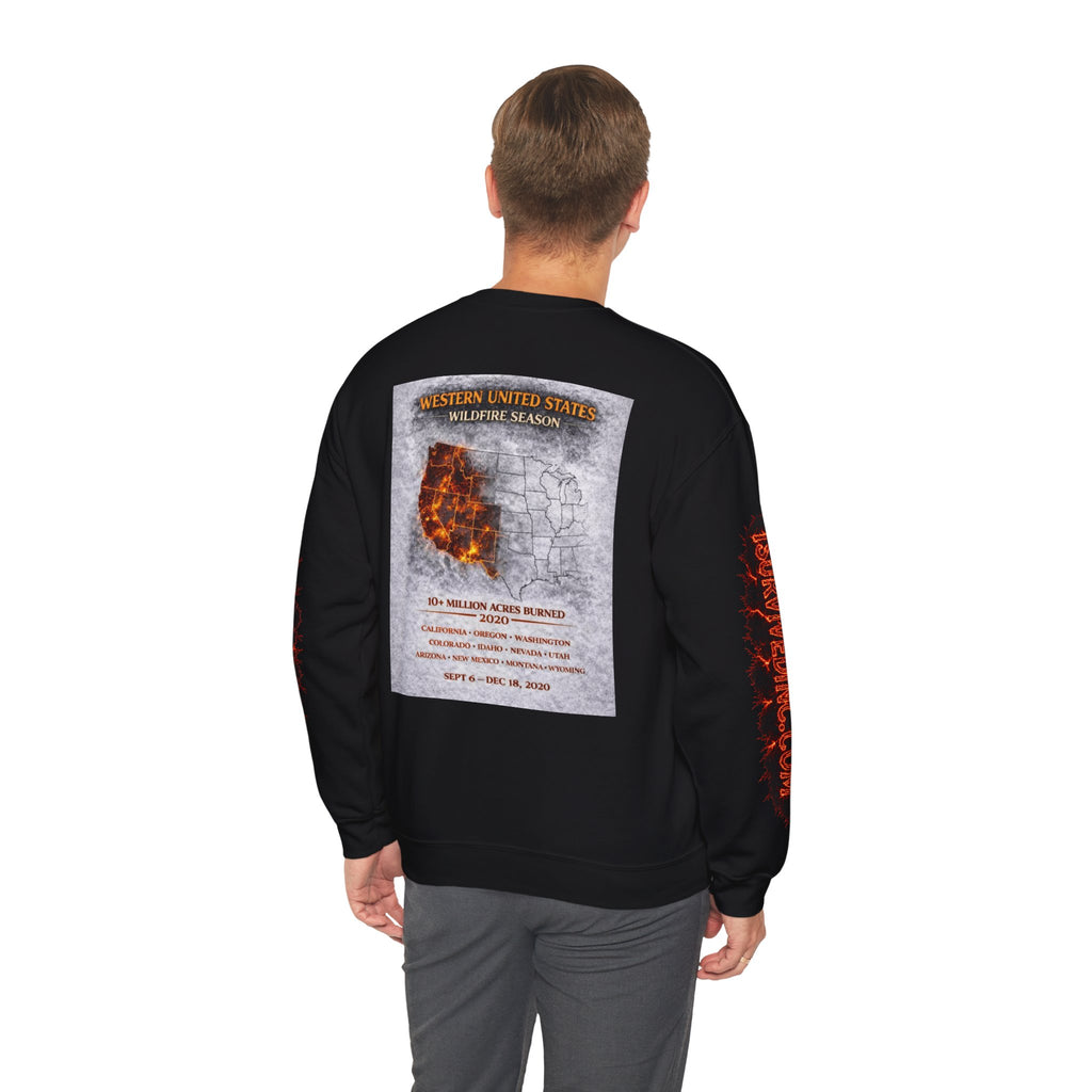 I Survived 2020 — S2:E4 "Western U.S. Wildfire Season" | Mid-Season Finale Pt. 1 | Wildfire Edition Memorial Unisex Heavy Blend™ Crewneck Sweatshirt