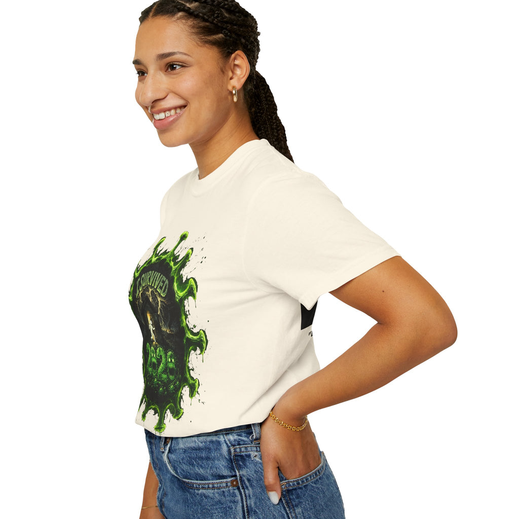 I Survived 2020 — Director's Cut S1:E3 "The Jab!" | Pandemic Edition Unisex Garment-Dyed T-shirt