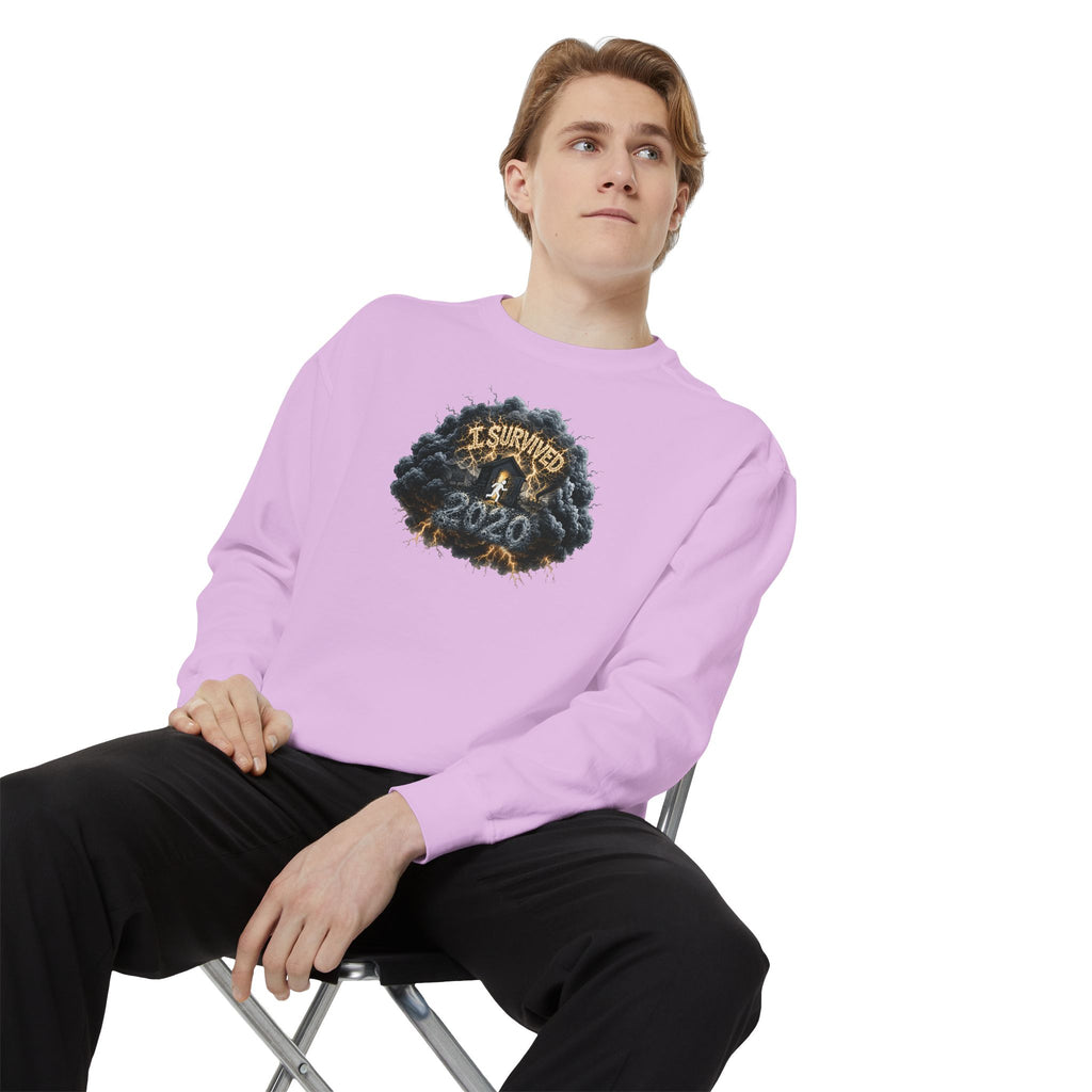 I Survived 2020 — Original PILOT Design: Director's Cut Unisex Garment-Dyed Sweatshirt