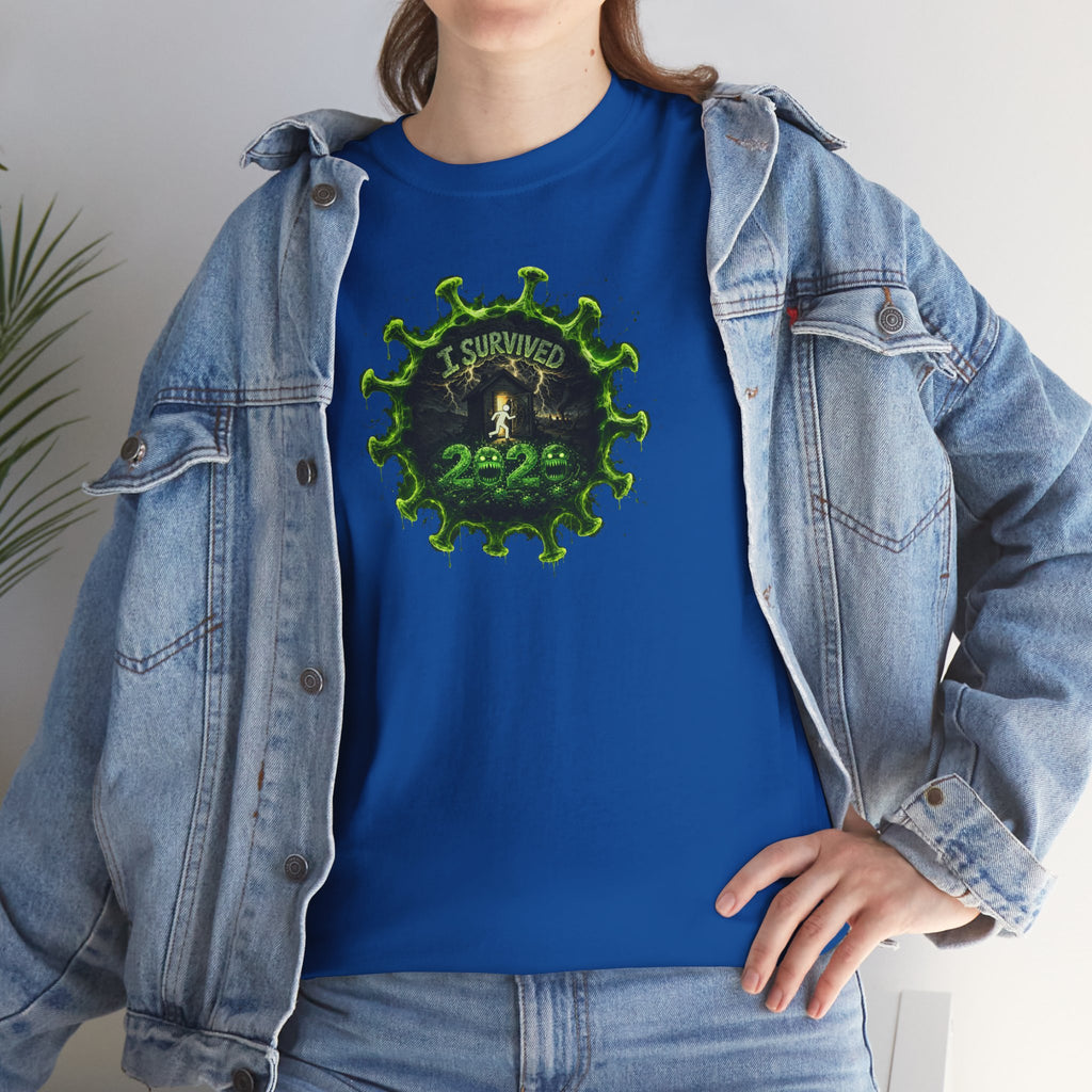 I Survived 2020 — PANDEMIC S1:E2: Director's Cut "The Coming of COVID" Unisex Heavy Cotton Tee
