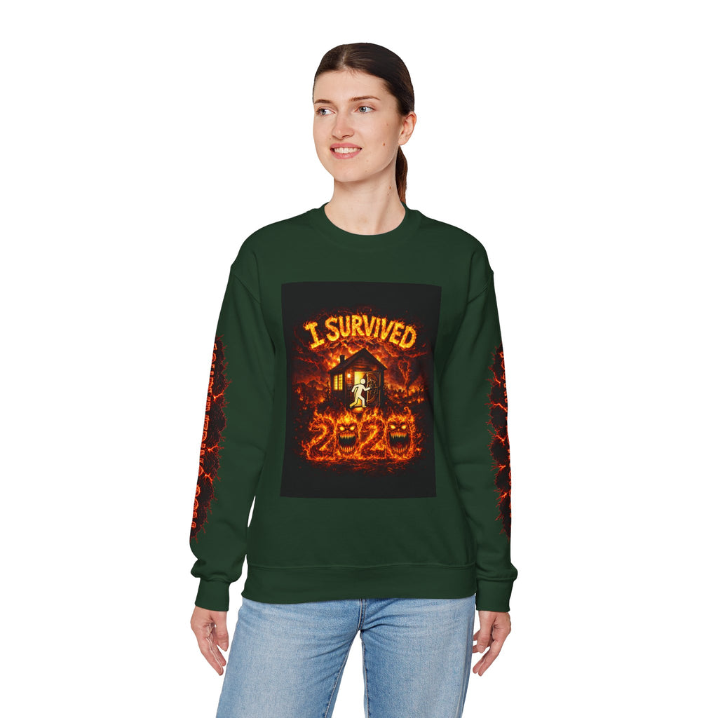 I Survived 2020 — WILDFIRES S2:E2: "The Bobcat Fire" Memorial Unisex Heavy Blend™ Crewneck Sweatshirt