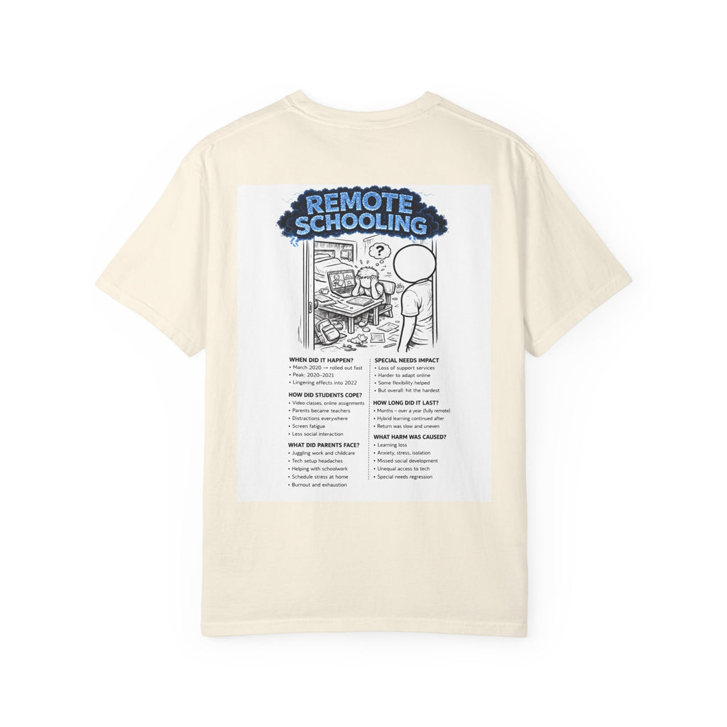 I Survived 2020 — S3:E3 "Remote Schooling" | Lockdown Edition Documentary Unisex Garment-Dyed T-shirt