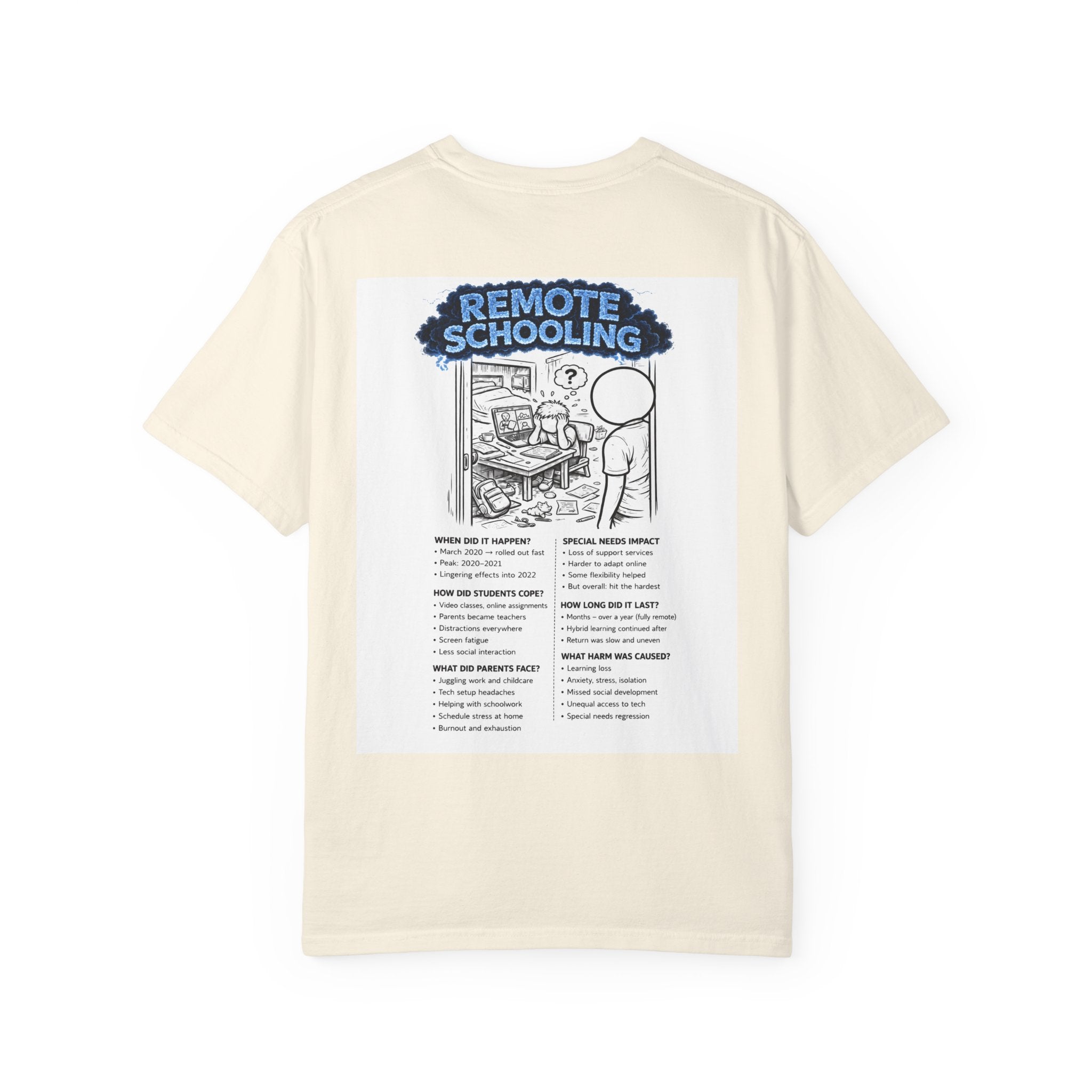 I Survived 2020 — S3:E3 "Remote Schooling" | Lockdown Edition Documentary Unisex Garment-Dyed T-shirt