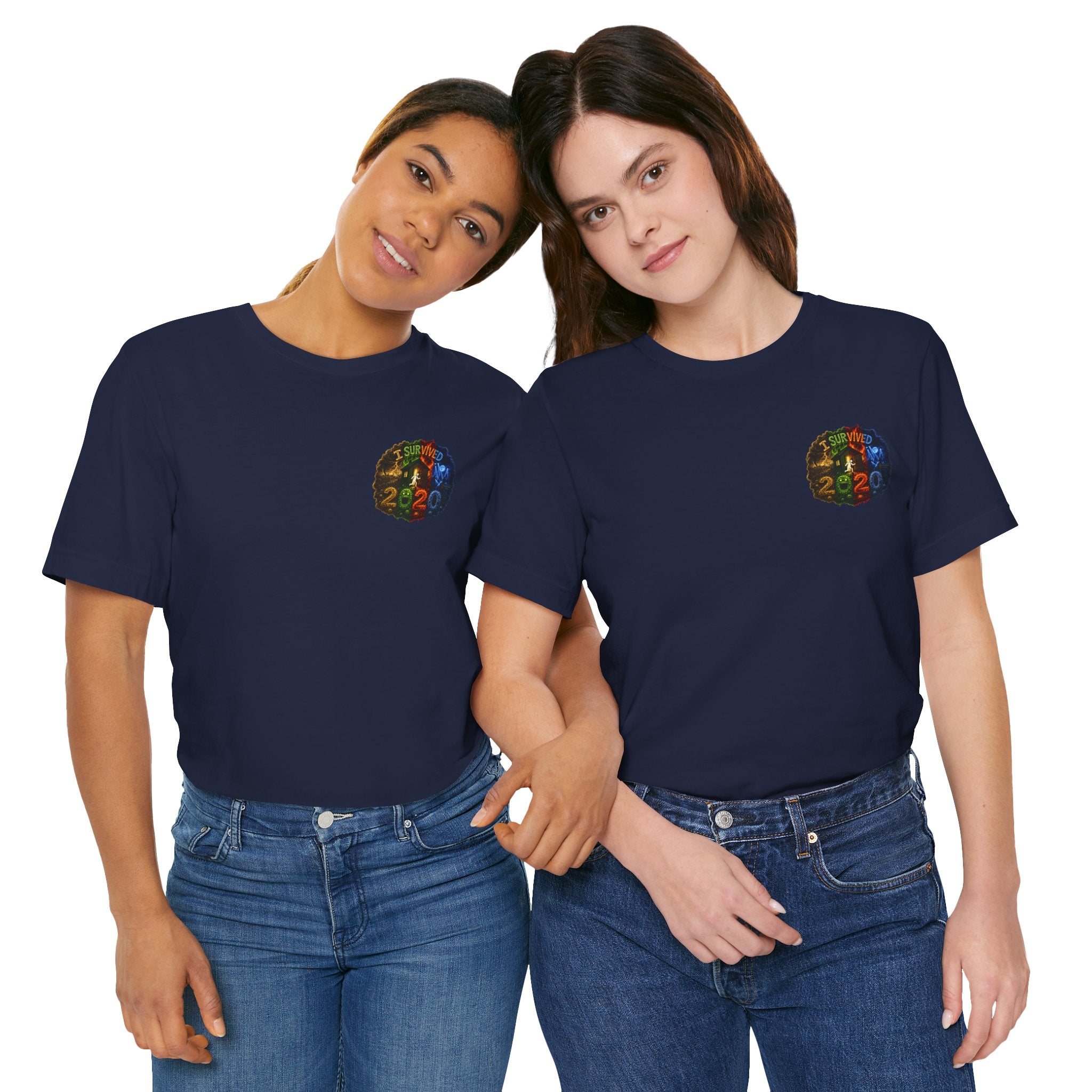 I Survived 2020 — "No Signal" Test Pattern Tee Alien Broadcast Finale Summer Premiere Unisex Jersey Short Sleeve Tee