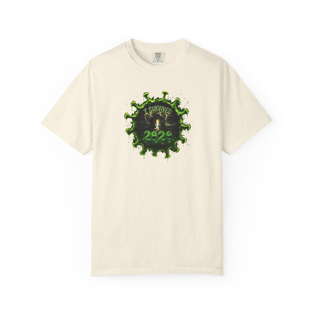 I Survived 2020 — PANDEMIC S1:E3: Director's Cut "The Jab!" Unisex Garment-Dyed T-shirt