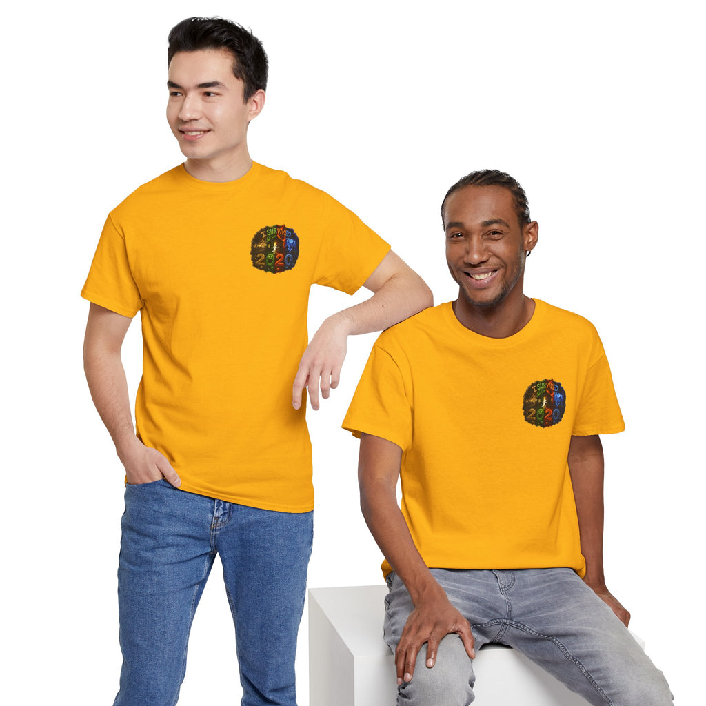 I Survived 2020 — "No Signal" Test Pattern Tee Alien Broadcast Finale Summer Premiere Unisex Heavy Cotton Tee