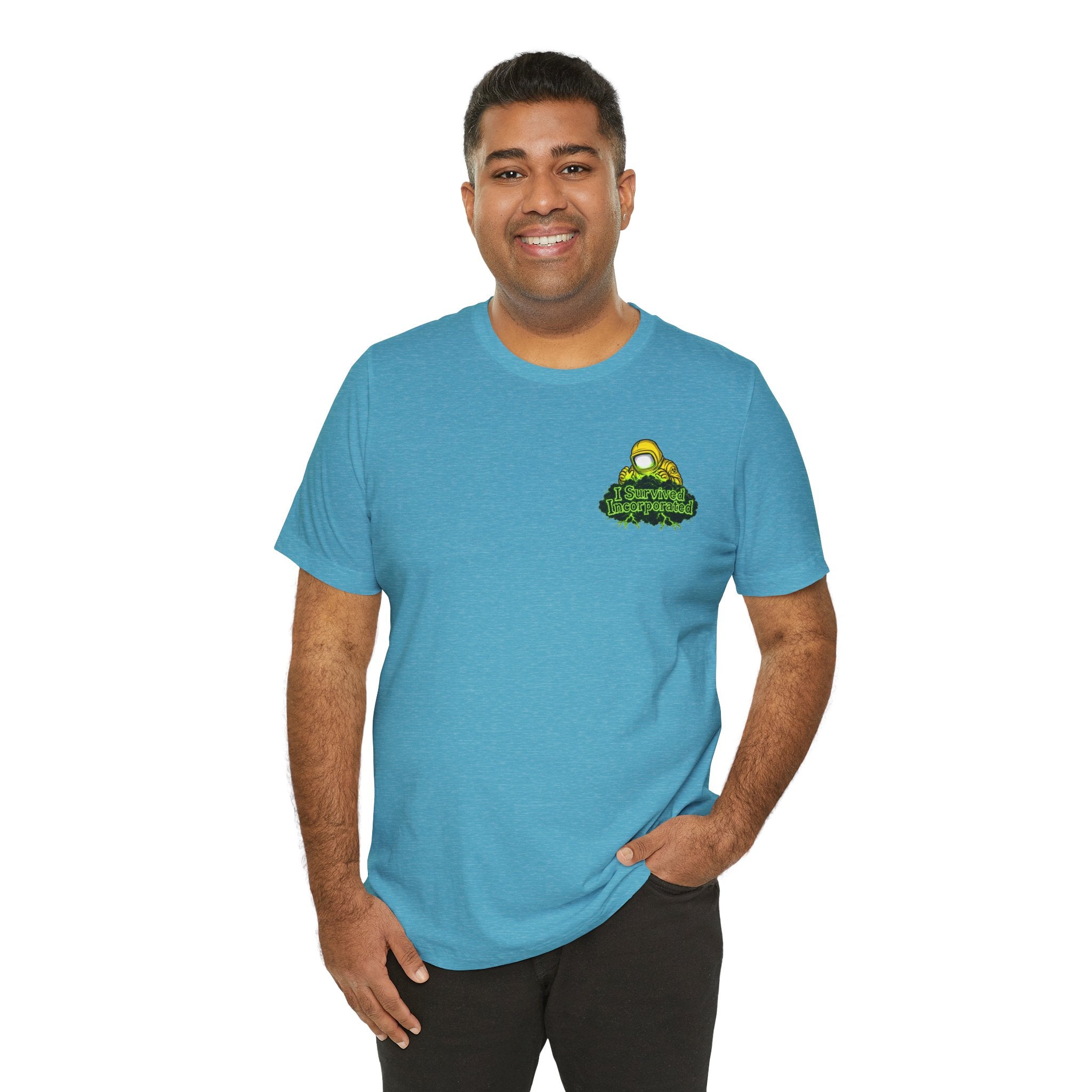 I Survived 2020 — "Please Stand By" Test Pattern Toxic Signal Tee Summer Premiere Unisex Jersey Short Sleeve Tee