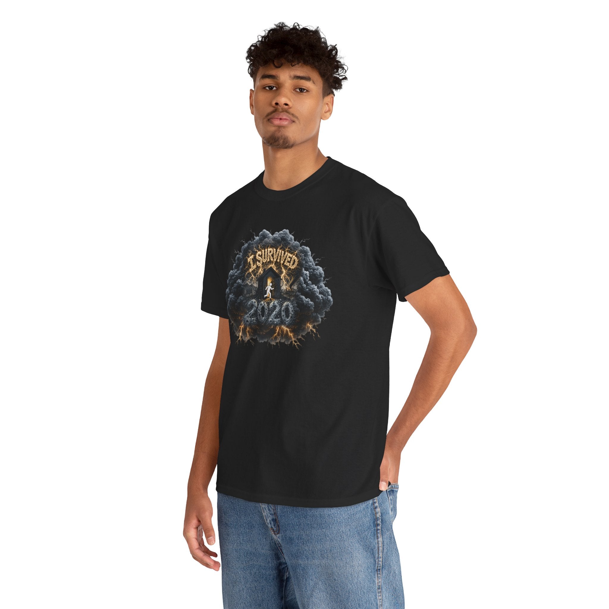 I Survived 2020 —  Deriector's Cut Original Design Teaser Tee | Season 1 Premiere Drop Unisex Heavy Cotton Tee