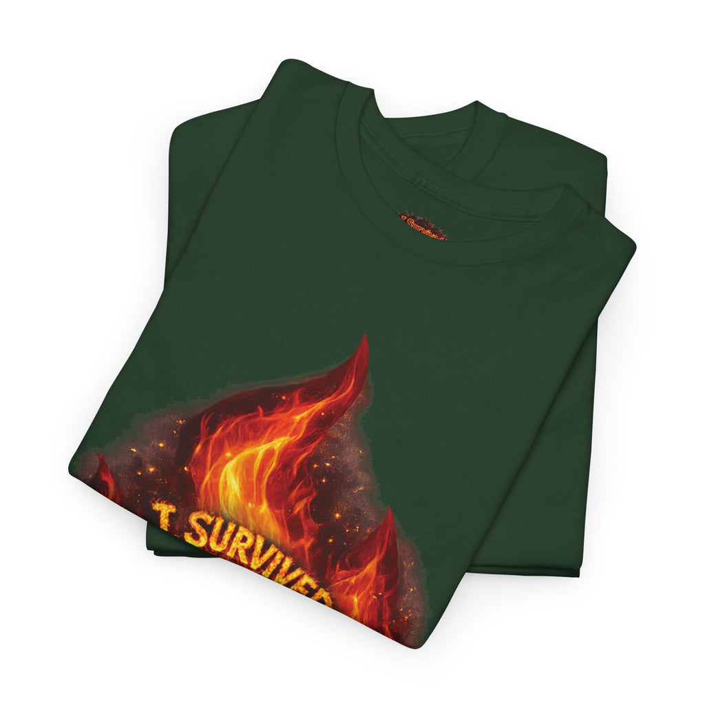 I Survived 2020 — Director's Cut S2:E3 "The California Wildfires" | Wildfire Edition Memorial Unisex Heavy Cotton Tee (SPECIAL EDITION)