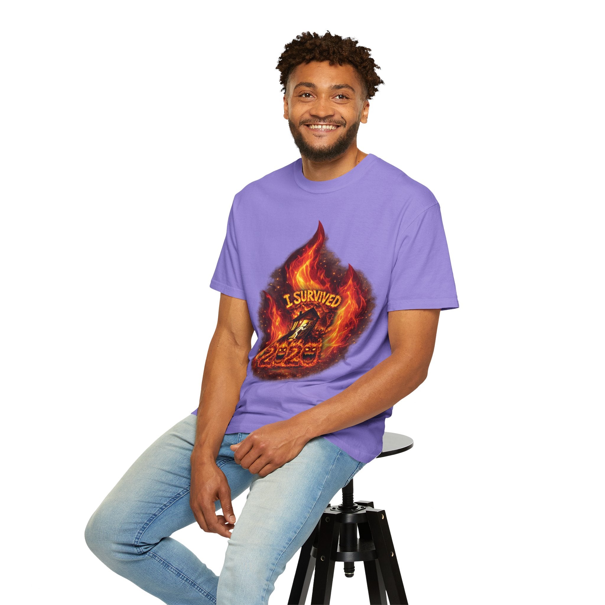 I Survived 2020 — Director's Cut S2:E4 "Western U.S. Wildfire Season" | Mid-Season Finale Pt. 1 | Wildfire Edition Memorial Unisex Garment-Dyed T-shirt