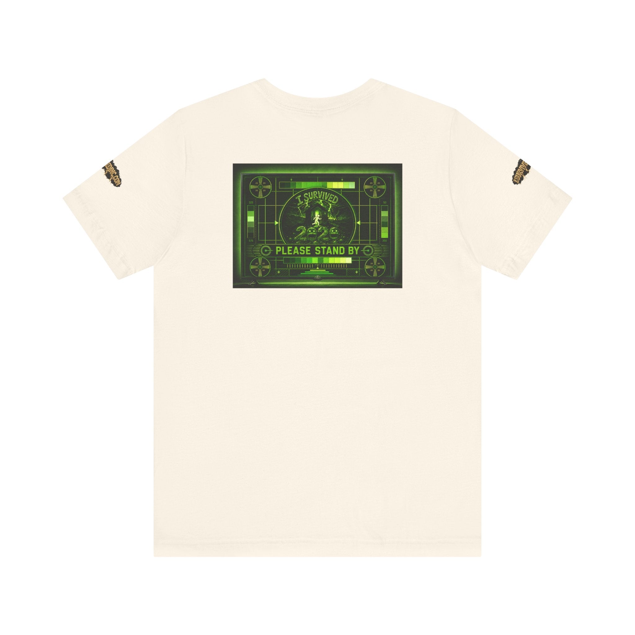 I Survived 2020 — "Please Stand By" Test Pattern Toxic Signal Tee Special Edition Summer Premiere Unisex Jersey Short Sleeve Tee