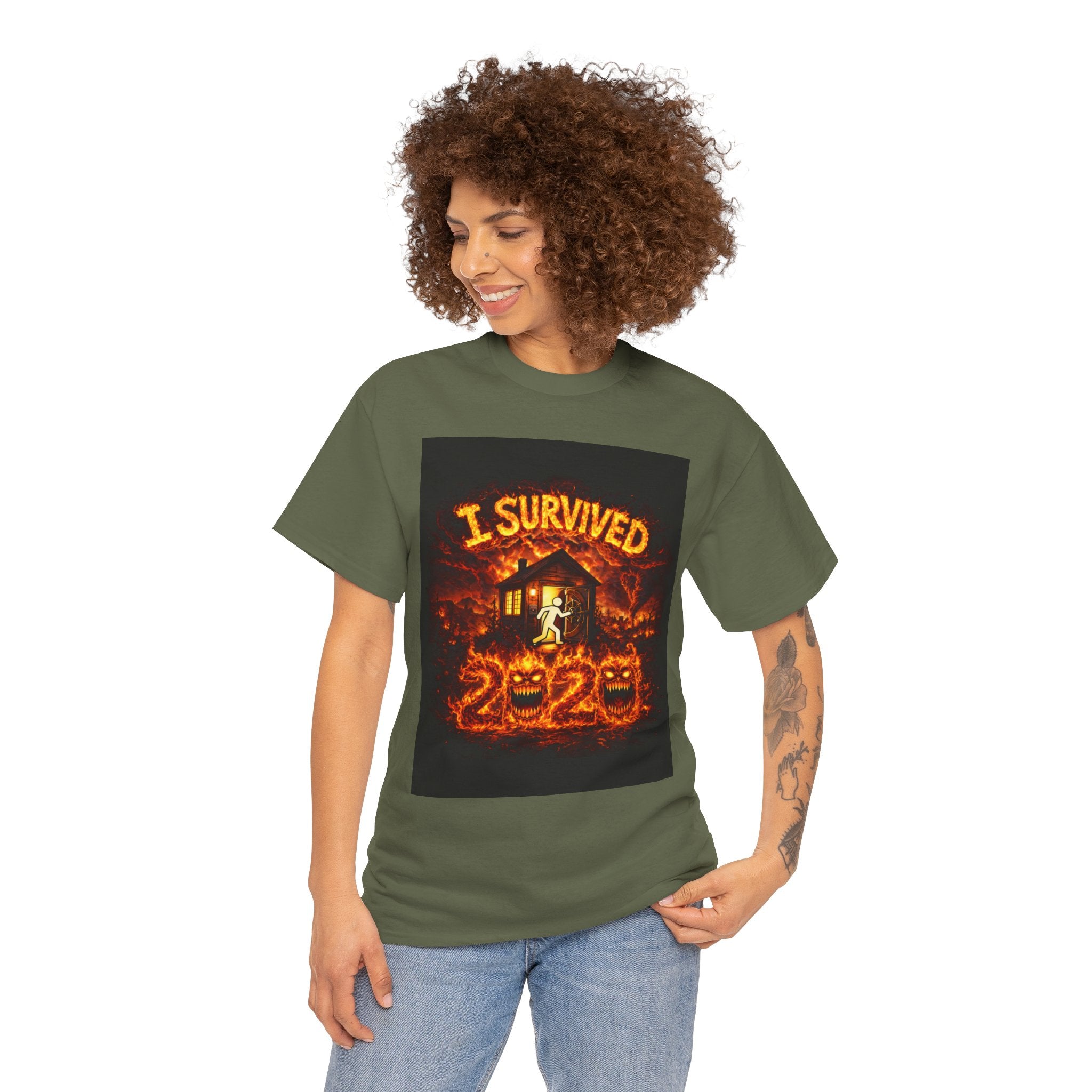 I Survived 2020 — S2:E1 "Berry Creek" | Wildfire Edition Memorial Unisex Heavy Cotton Tee