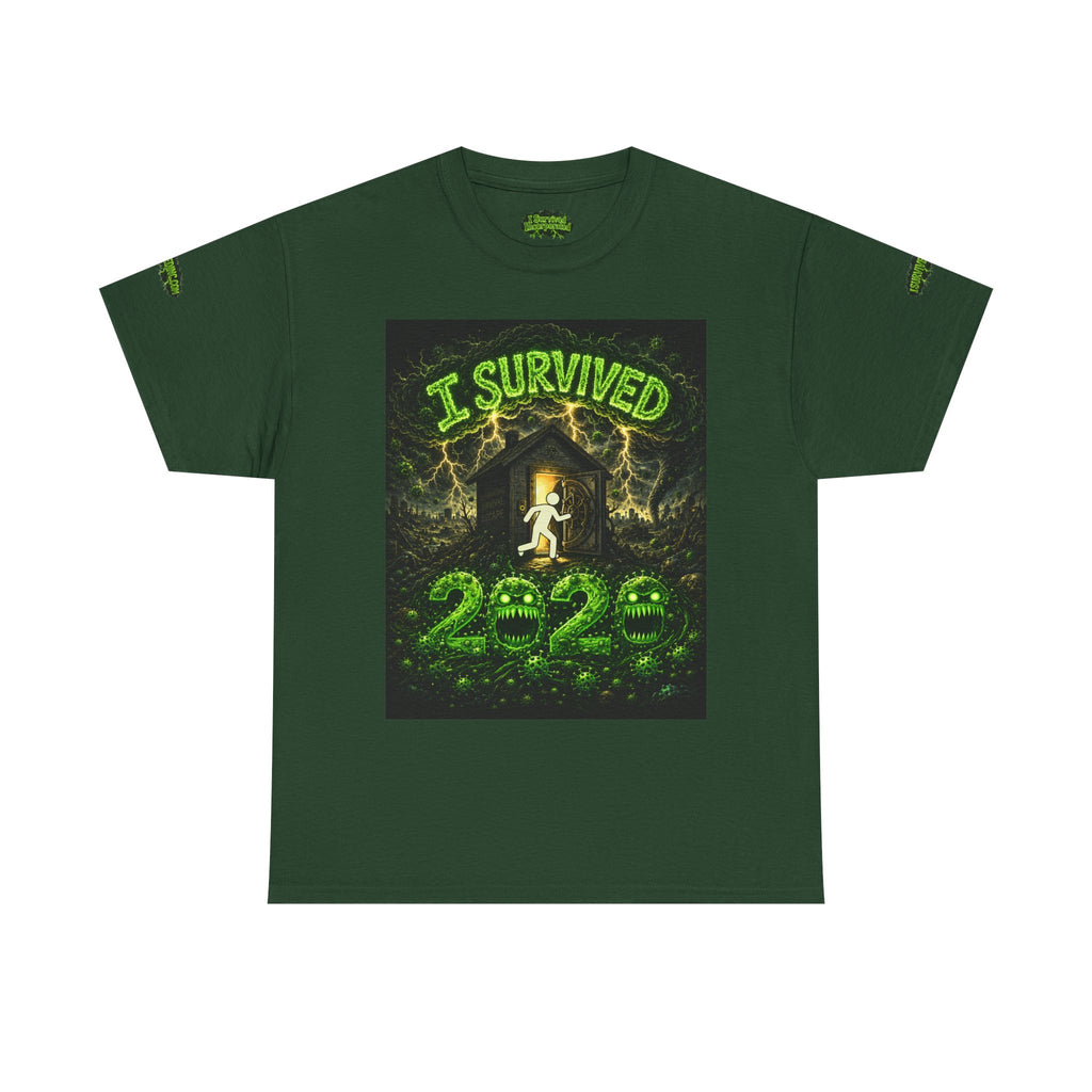 Sobreviví al 2020 — T1:E5 "El día del juicio final de las entregas" | Camiseta unisex de algodón pesado (Edición Pandemia) (EDICIÓN ESPECIAL)