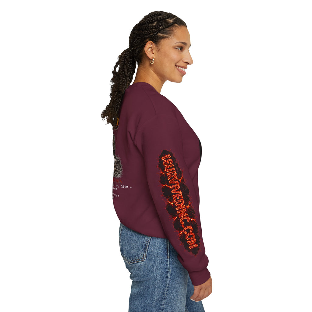 I Survived 2020 — S2:E1 "Berry Creek" | Wildfire Edition Memorial Unisex Heavy Blend™ Crewneck Sweatshirt