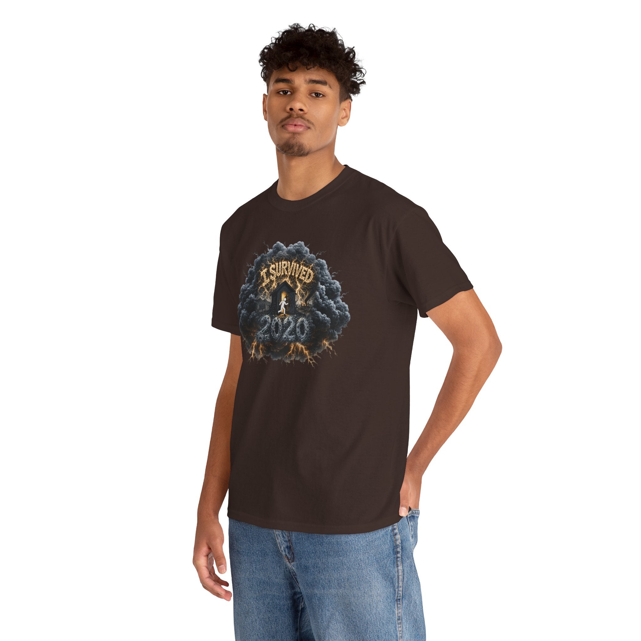 I Survived 2020 —  Deriector's Cut Original Design Teaser Tee | Season 1 Premiere Drop Unisex Heavy Cotton Tee