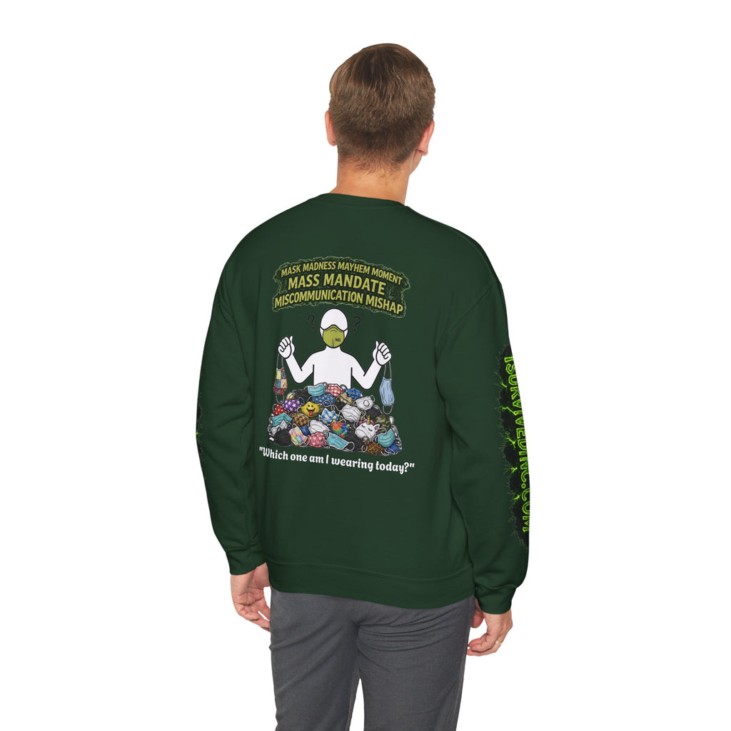 I Survived 2020 — S1:E4 "Mask Madness Mayhem Moment" | Pandemic Edition Unisex Heavy Blend™ Crewneck Sweatshirt