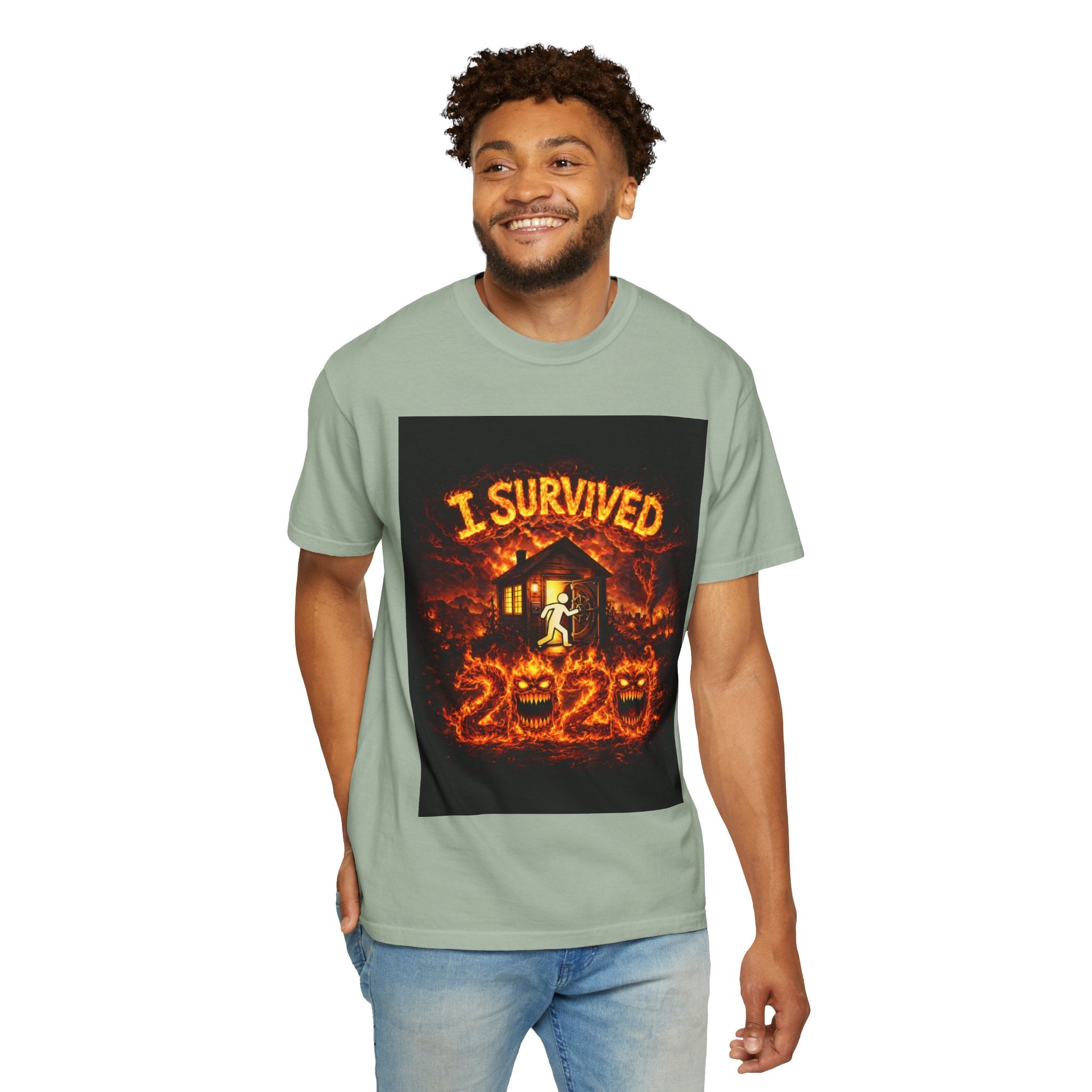 I Survived 2020 — S2:E4 "Western U.S. Wildfire Season" | Mid-Season Finale Pt. 1 | Wildfire Edition Memorial Unisex Garment-Dyed T-shirt