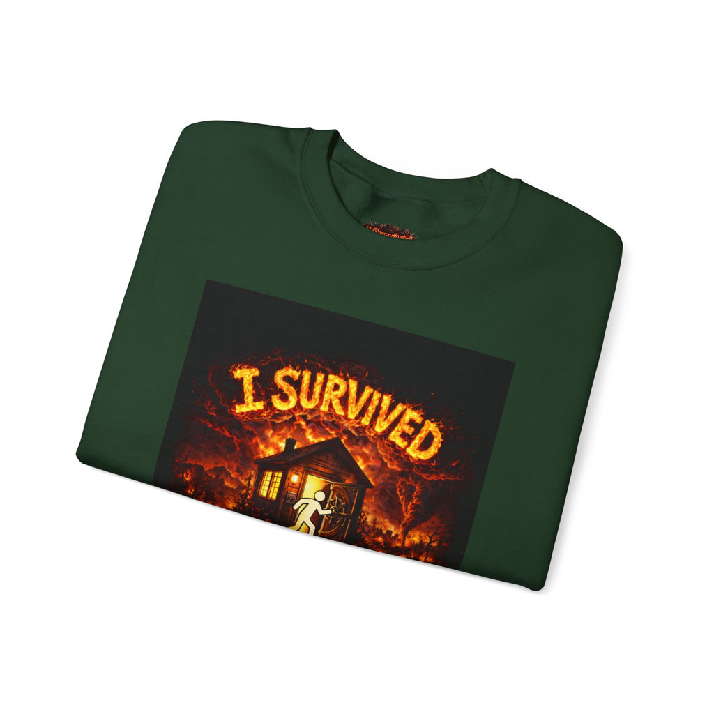 I Survived 2020 — S2:E3 "The California Wildfires" | Wildfire Edition Memorial Unisex Heavy Blend™ Crewneck Sweatshirt