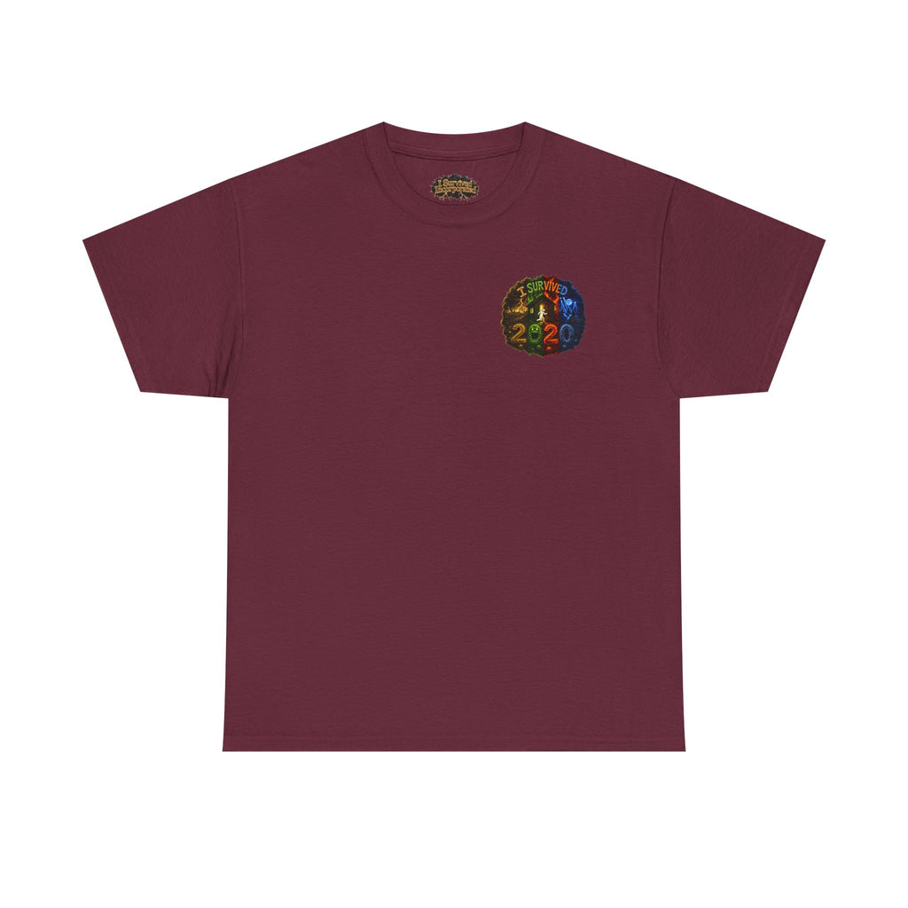 I Survived 2020 — "No Signal" Test Pattern Tee Alien Broadcast Finale Summer Premiere Unisex Heavy Cotton Tee