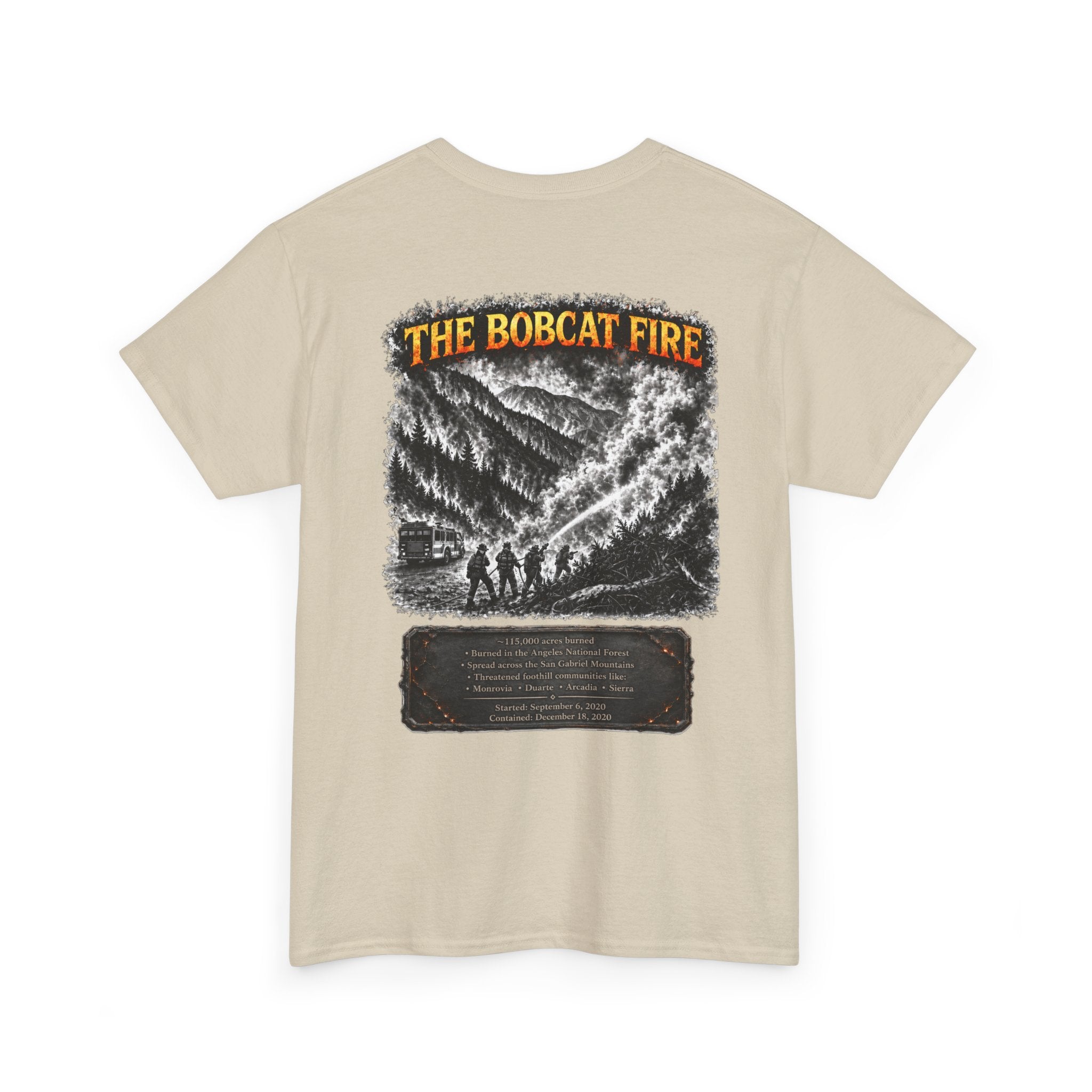 I Survived 2020 — Director's Cut S2:E2 "The Bobcat Fire" | Wildfire Edition Memorial Unisex Heavy Cotton Tee