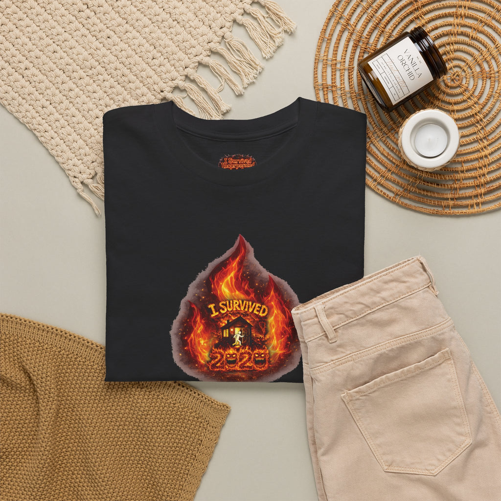 I Survived 2020 —  WILDFIRES S2:E3: Director's Cut Special Edition "The California Wildfires" Memorial Unisex Heavy Cotton Tee