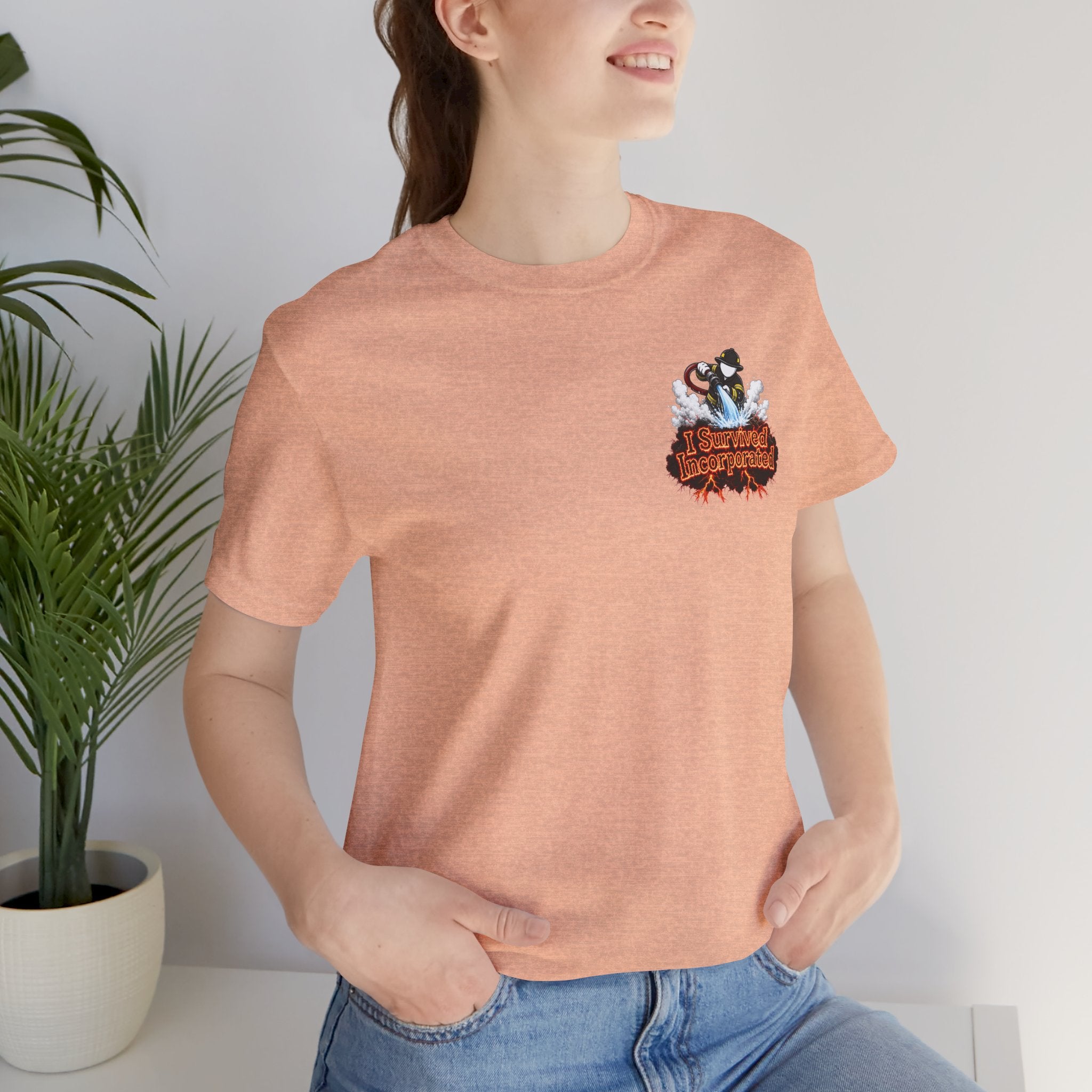 I Survived 2020 — "Please Stand By" Test Pattern Tee Wildfire Signal Edition Summer Premiere Unisex Jersey Short Sleeve Tee