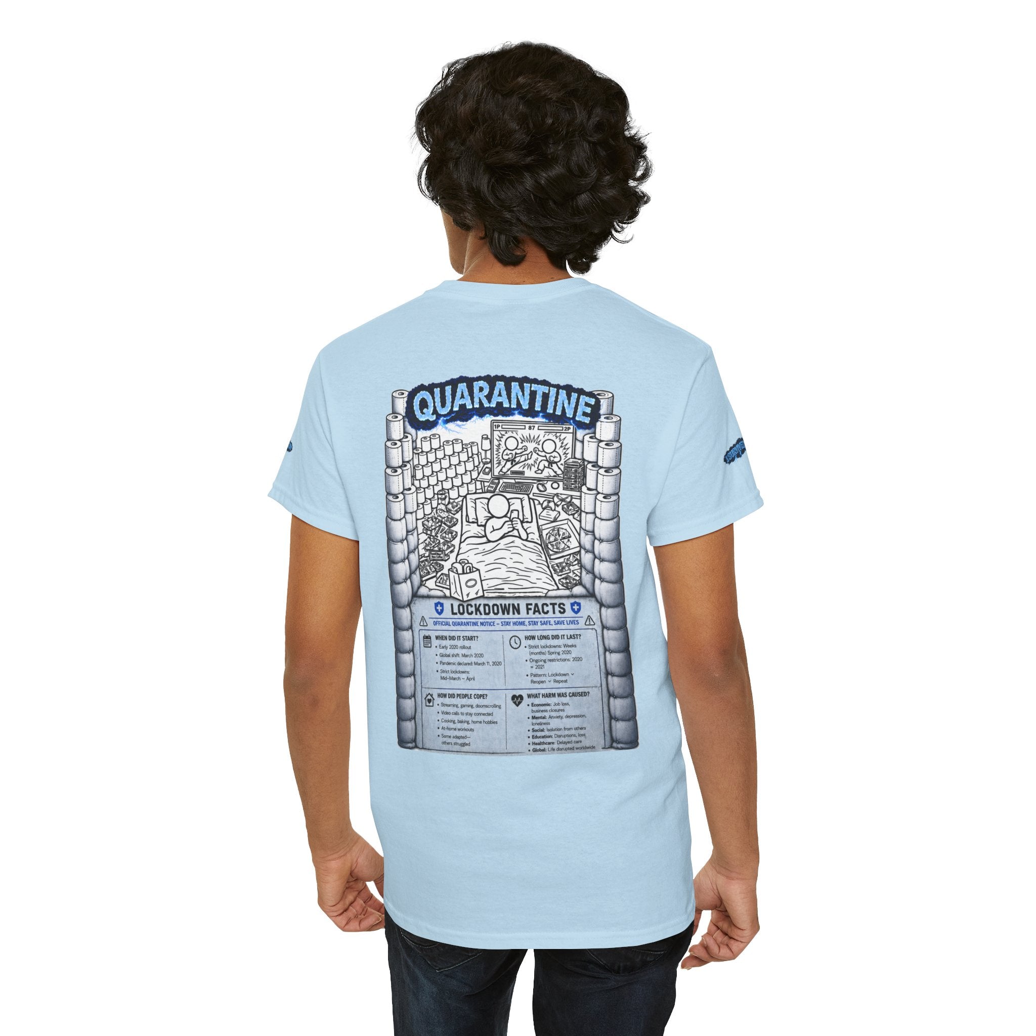 I Survived 2020 — LOCKDOWN S3:E1: Special Edition "Quarantine" Unisex Heavy Cotton Tee