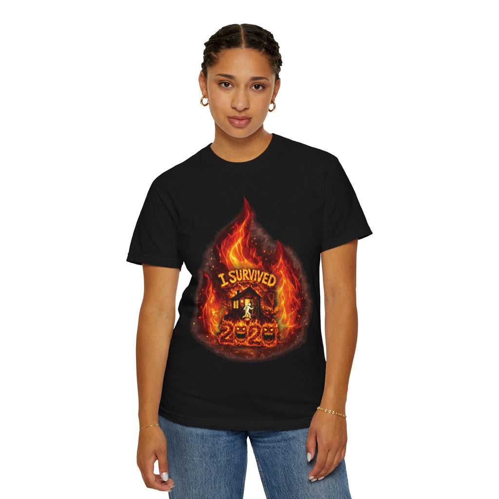 I Survived 2020 — Director's Cut S2:E3 "The California Wildfires" | Wildfire Edition Memorial Unisex Garment-Dyed T-shirt